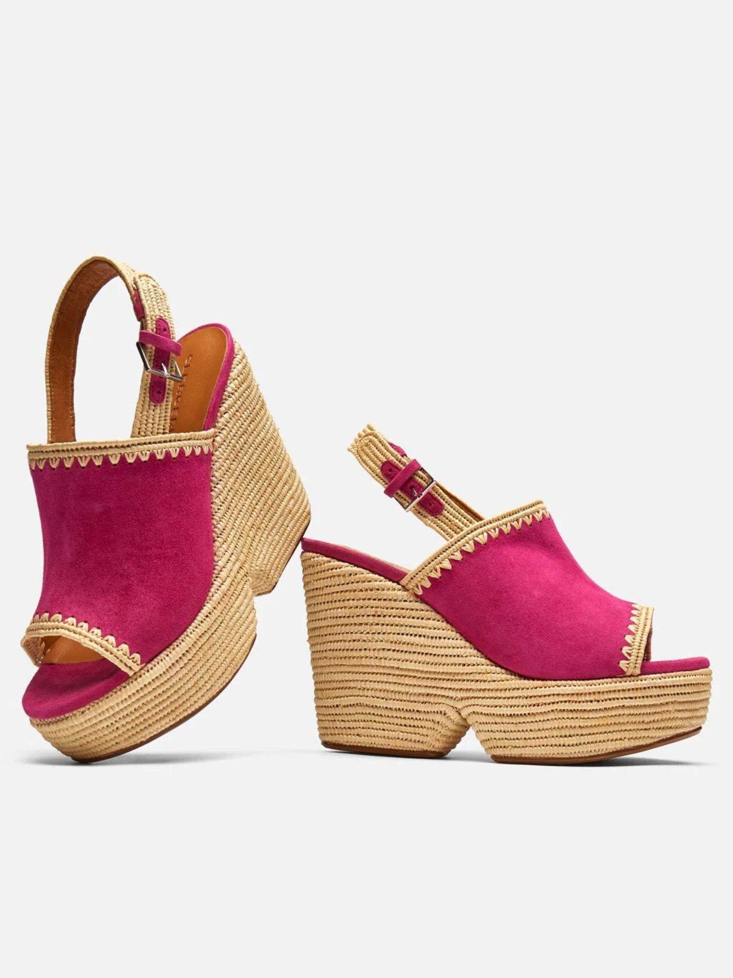 DAMYA, suede hibiscus