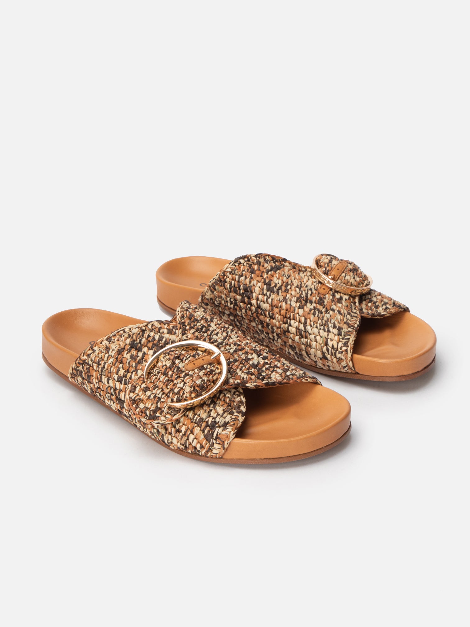 QUIRK, brown raffia