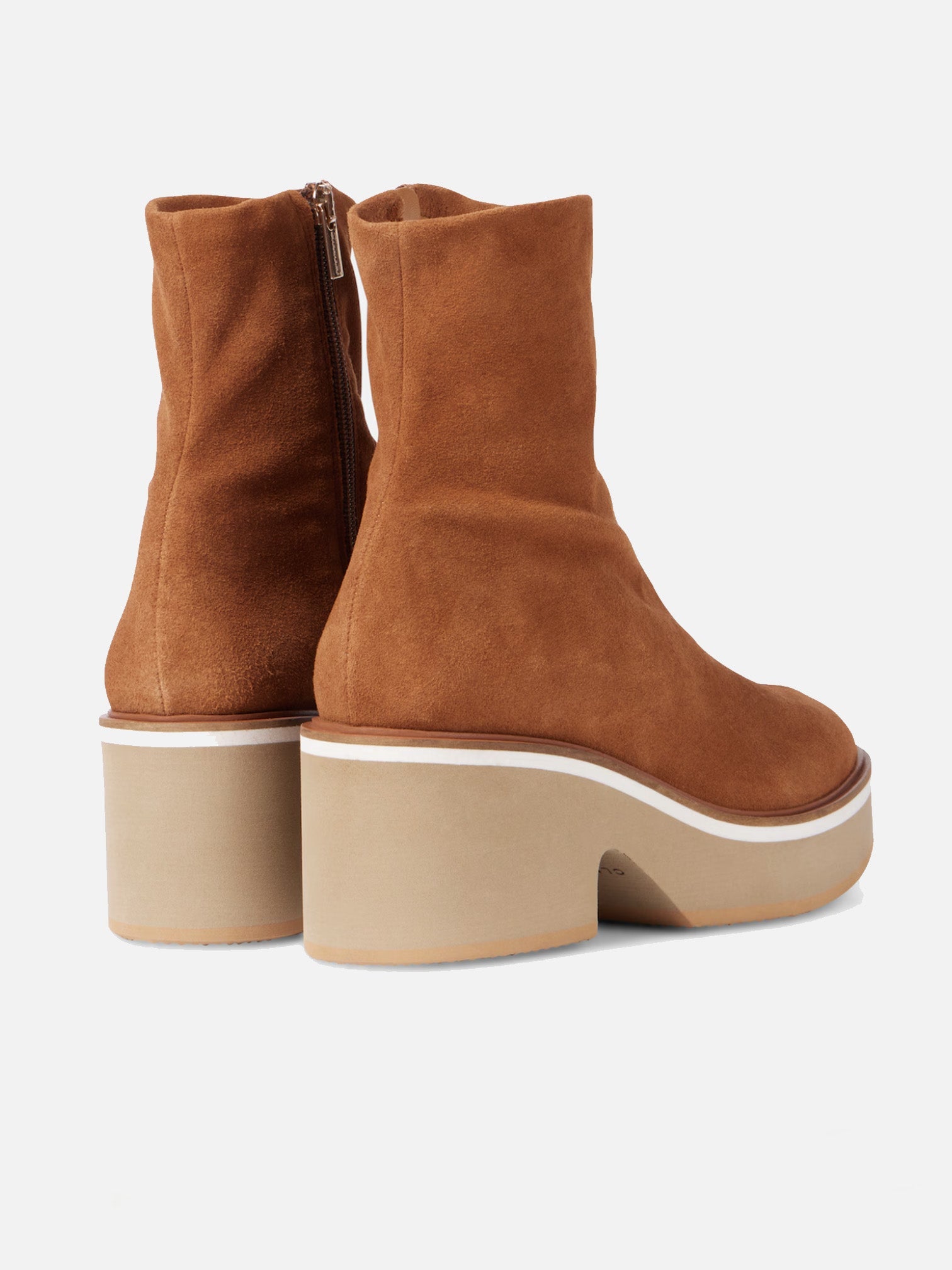 ANKLE BOOTS - ALBANE4, brown stretch suede - Clergerie Paris - USA