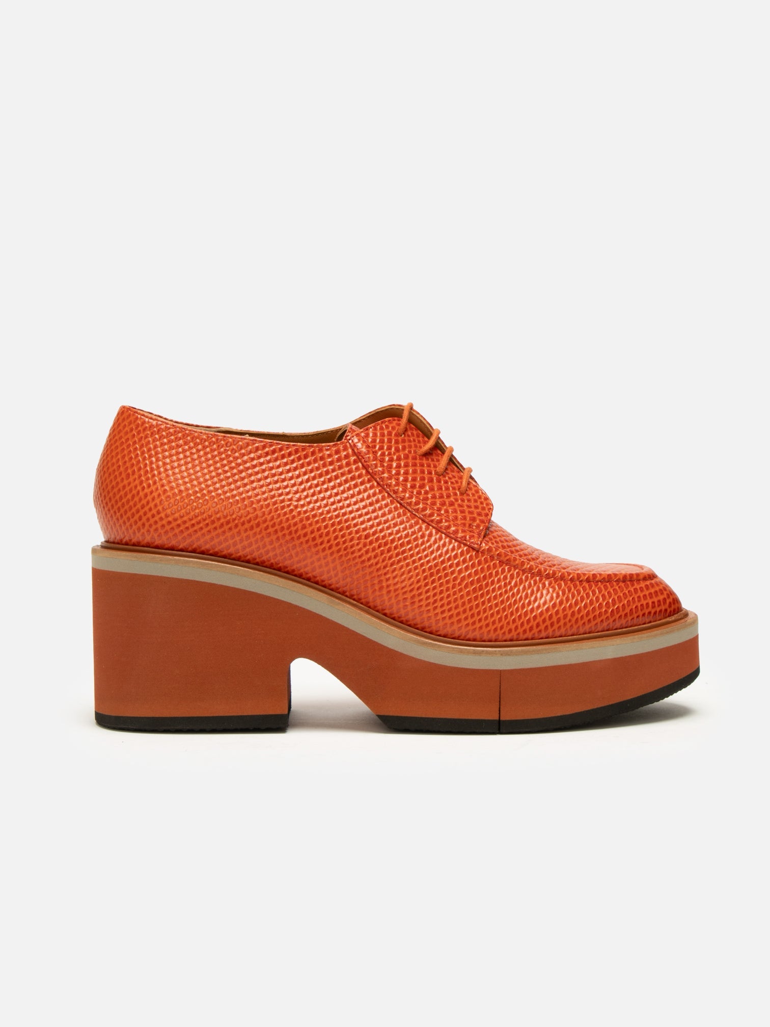 DERBIES - ANJA, snake - effect spice - Clergerie Paris - USA