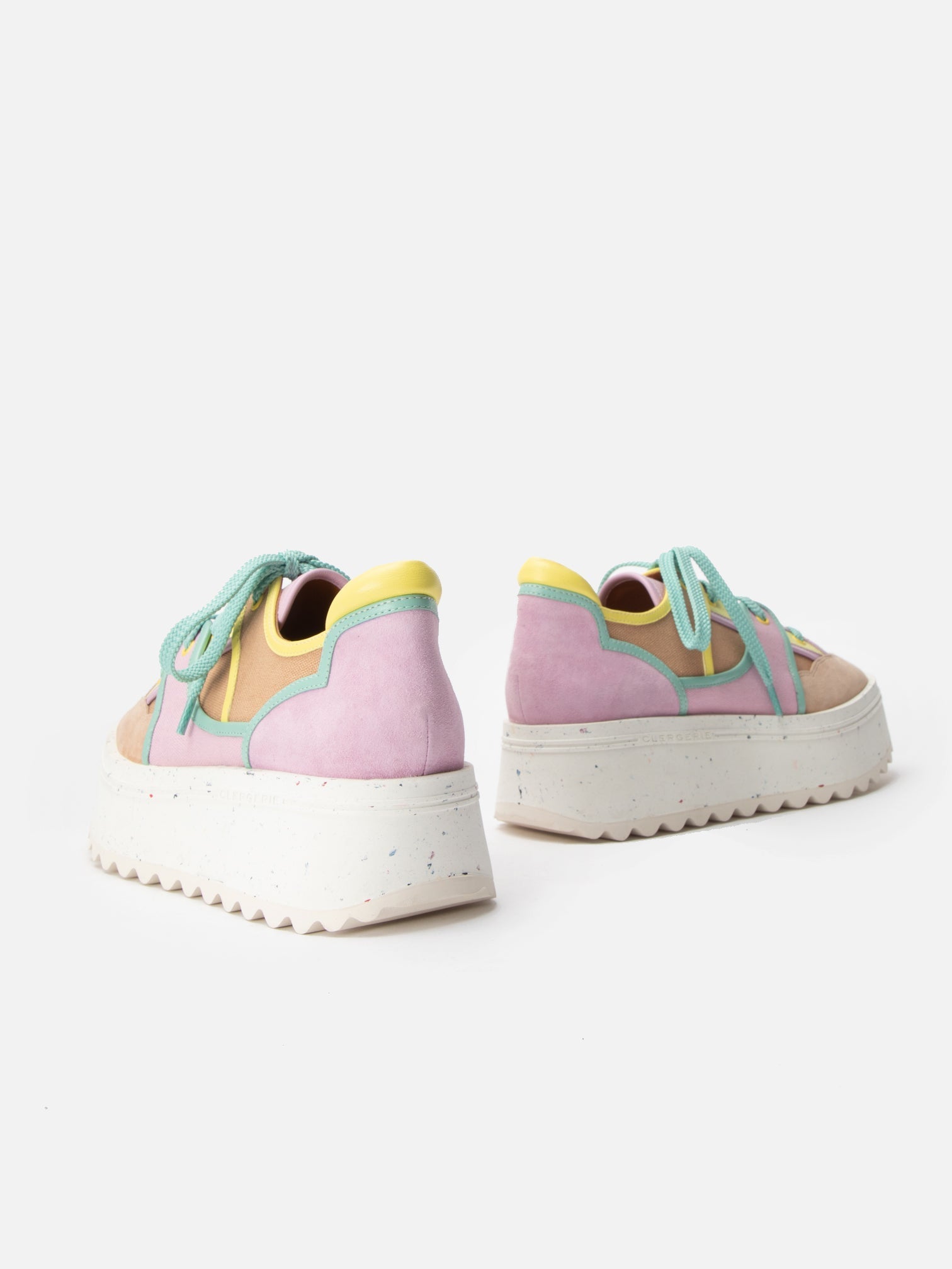 SNEAKERS - AURORA, nude suede - Clergerie Paris - USA