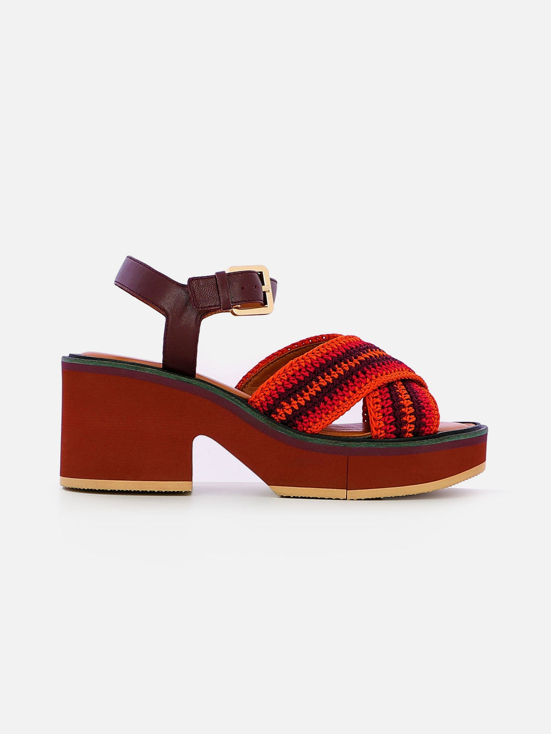 SANDALS - CARYA, crochet red - Clergerie Paris - USA