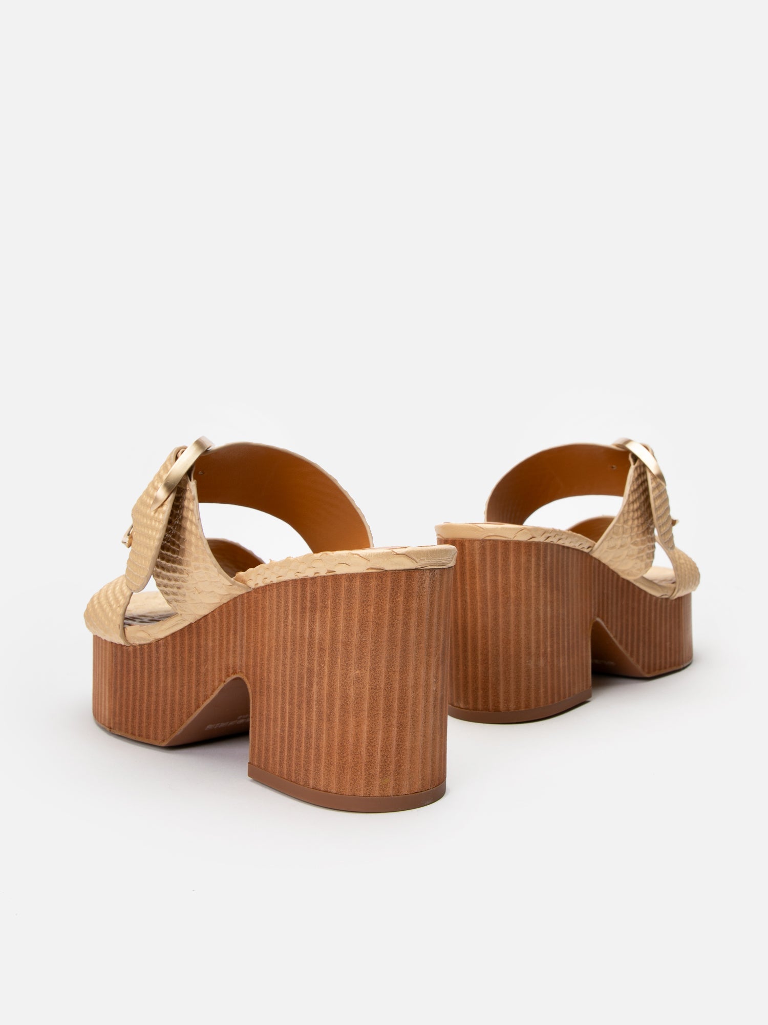 SANDALS - CHANCE, nude snake effect - Clergerie Paris - USA