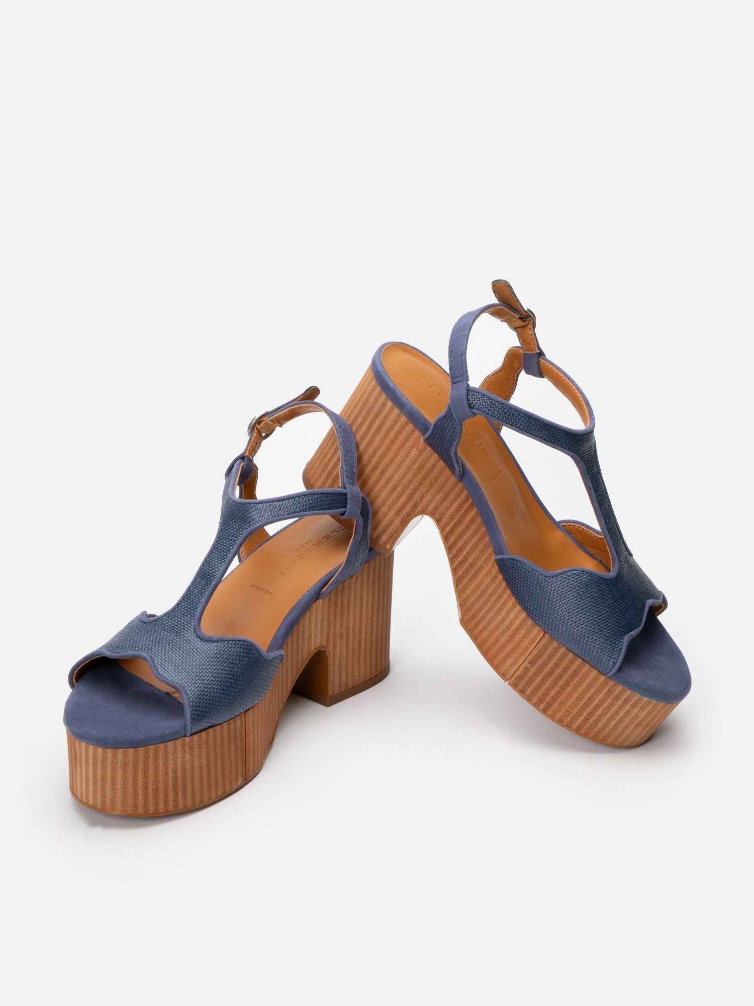 SANDALS - CINTRA, azure papyrus - Clergerie Paris - USA