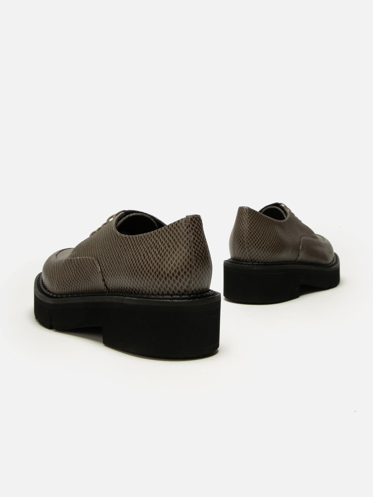 DERBIES - CLIVE, snake - effect stone - Clergerie Paris - USA