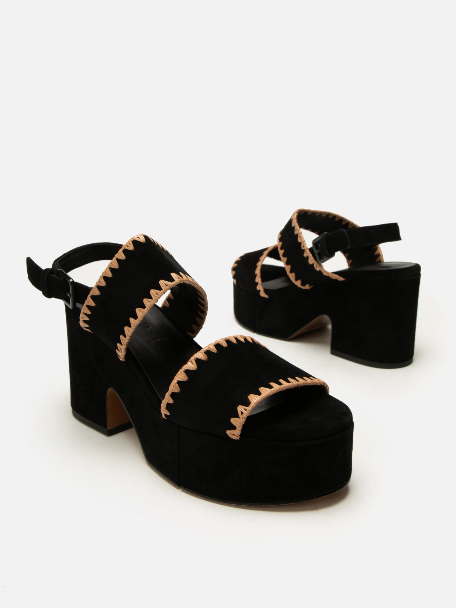 SANDALS - CORA, suede black - Clergerie Paris - USA