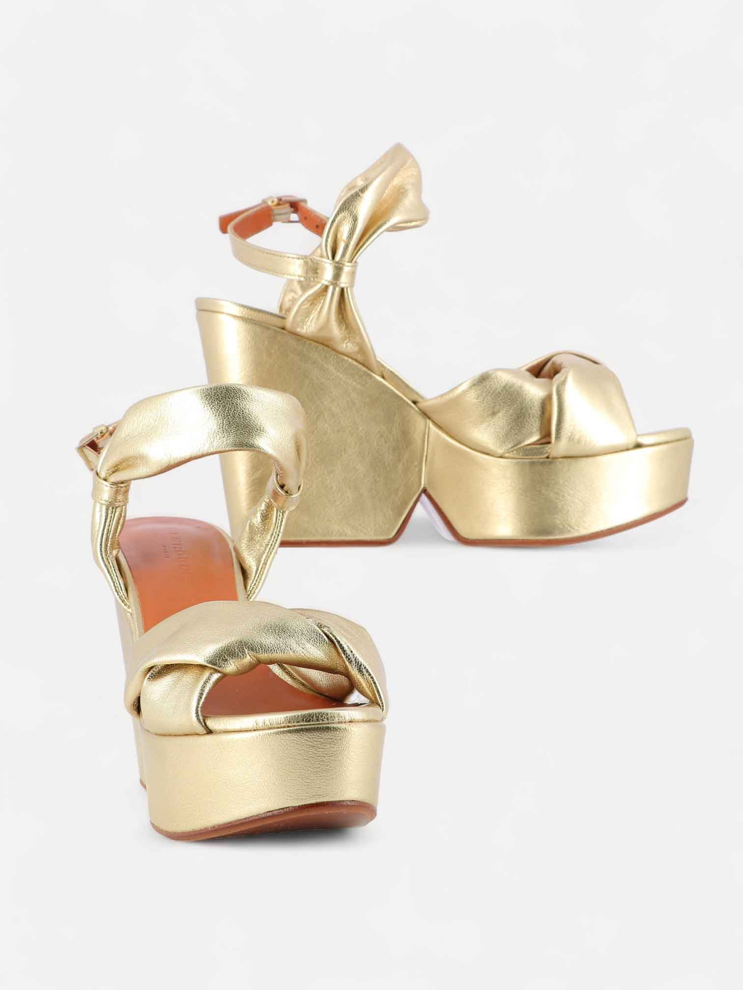 SANDALS - DARLIE, gold metallic - Clergerie Paris - USA