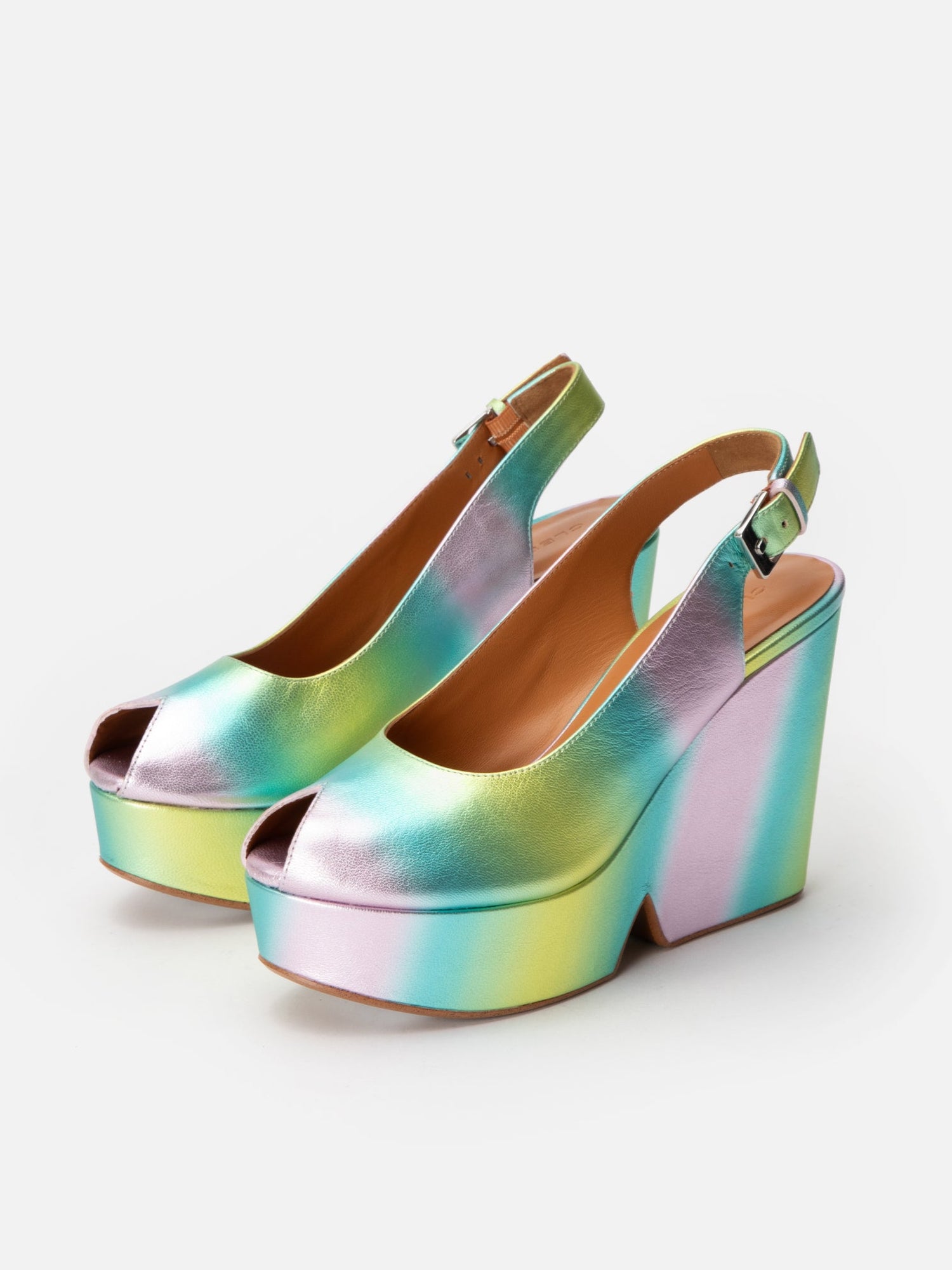 WEDGES - DYLAN4, rainbow pastel - Clergerie Paris - USA