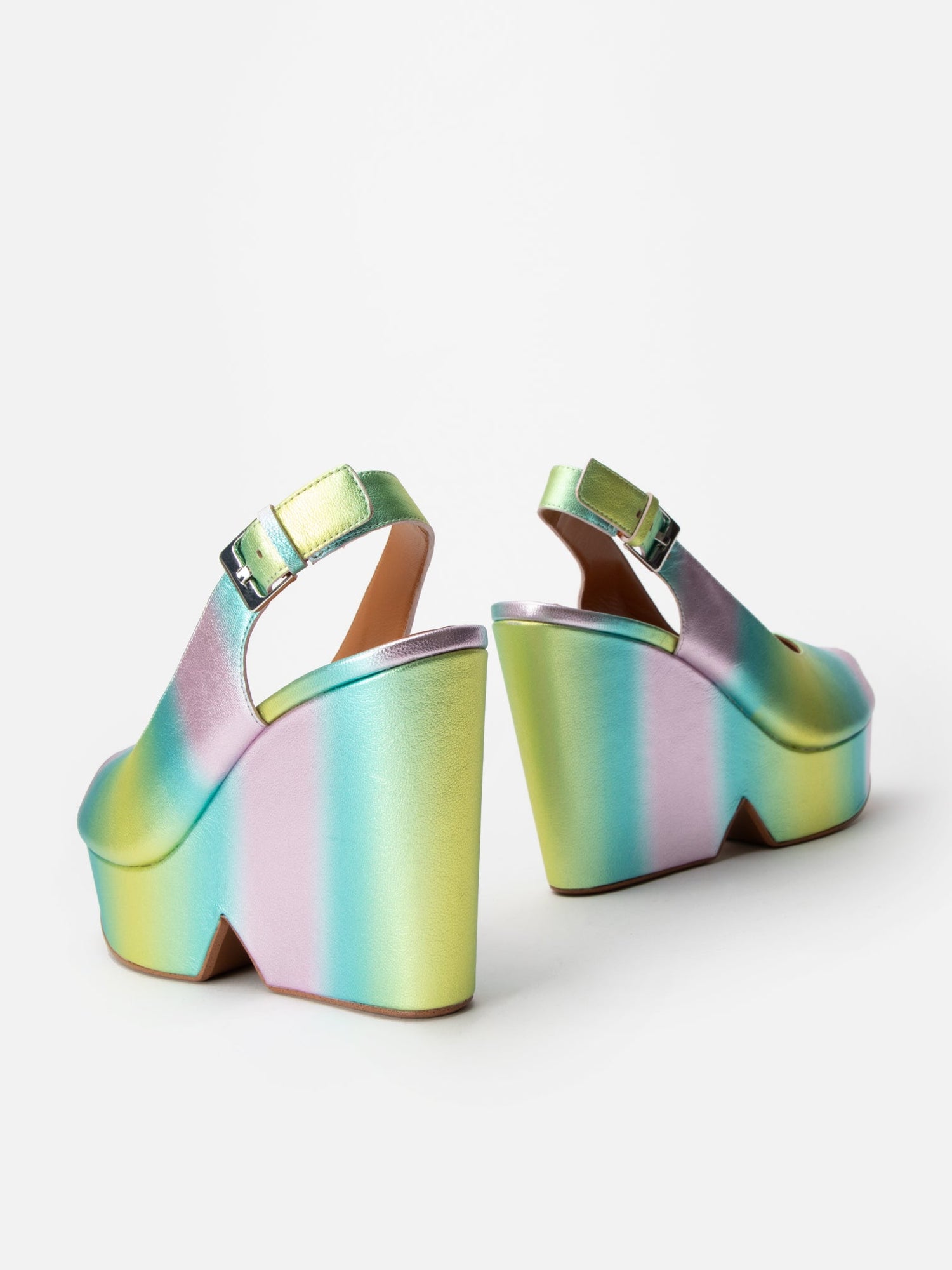 WEDGES - DYLAN4, rainbow pastel - Clergerie Paris - USA