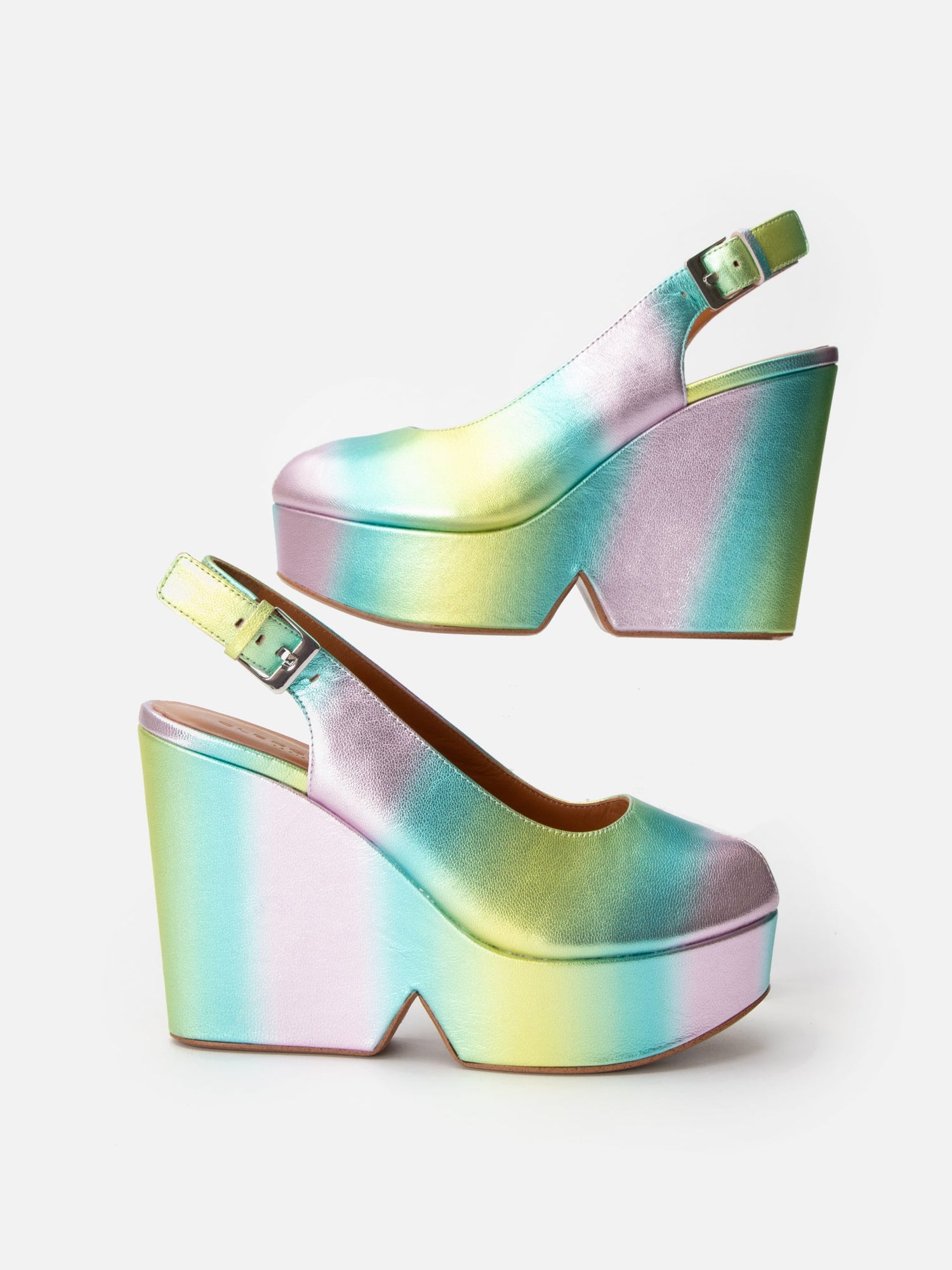 WEDGES - DYLAN4, rainbow pastel - Clergerie Paris - USA
