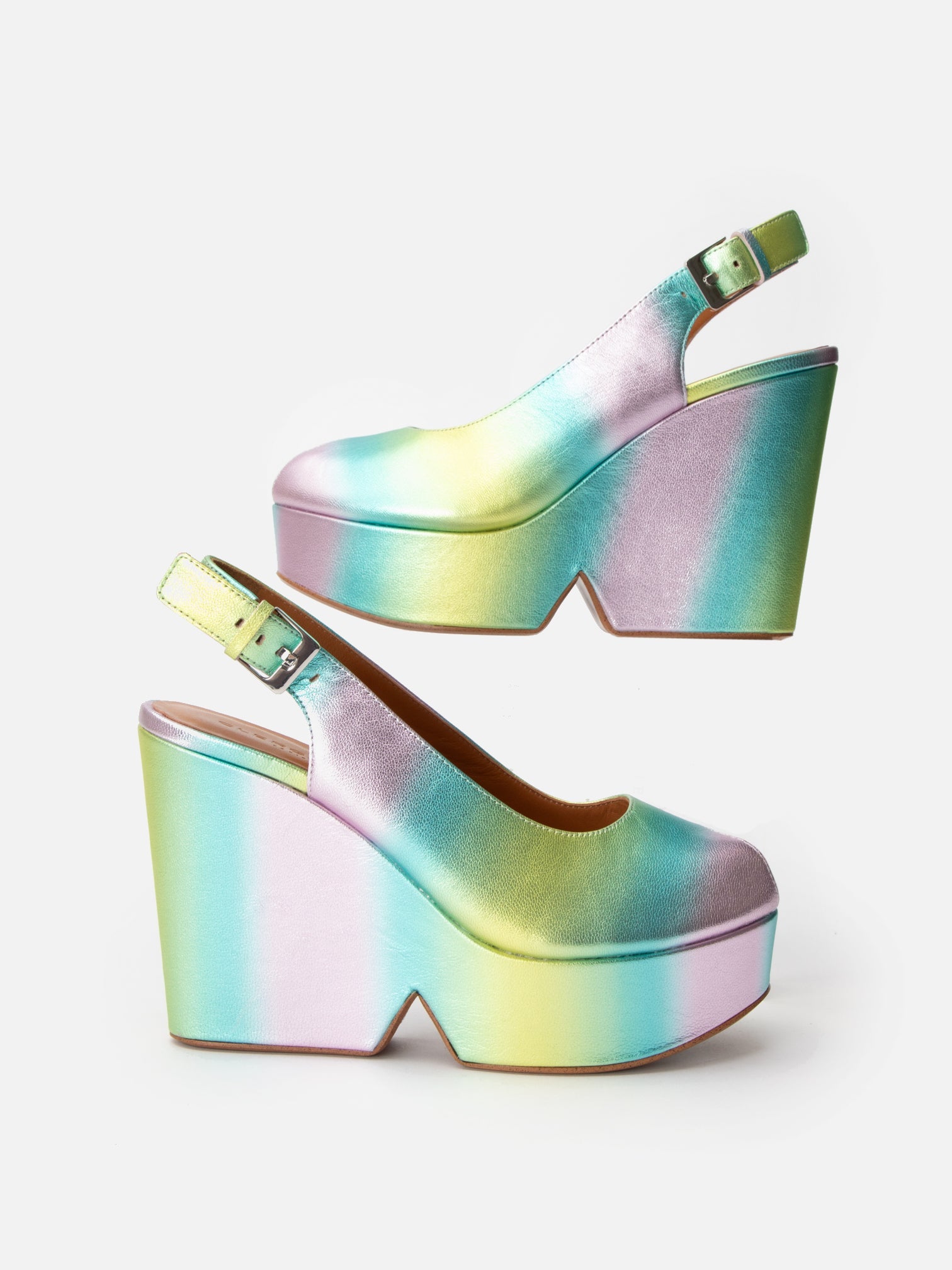 WEDGES - DYLAN4, rainbow pastel - Clergerie Paris - USA
