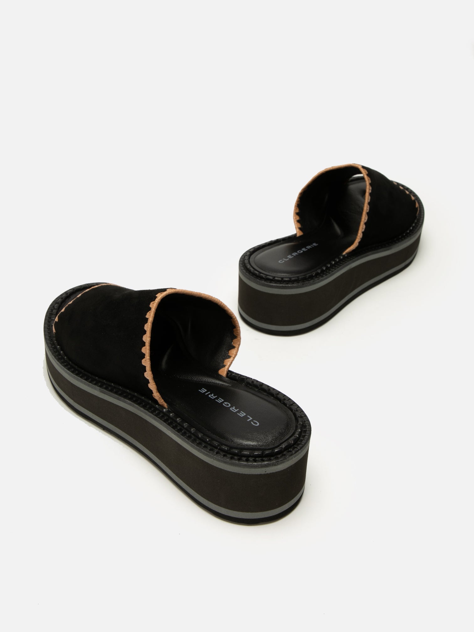 MULES - FAST, suede black - Clergerie Paris - USA