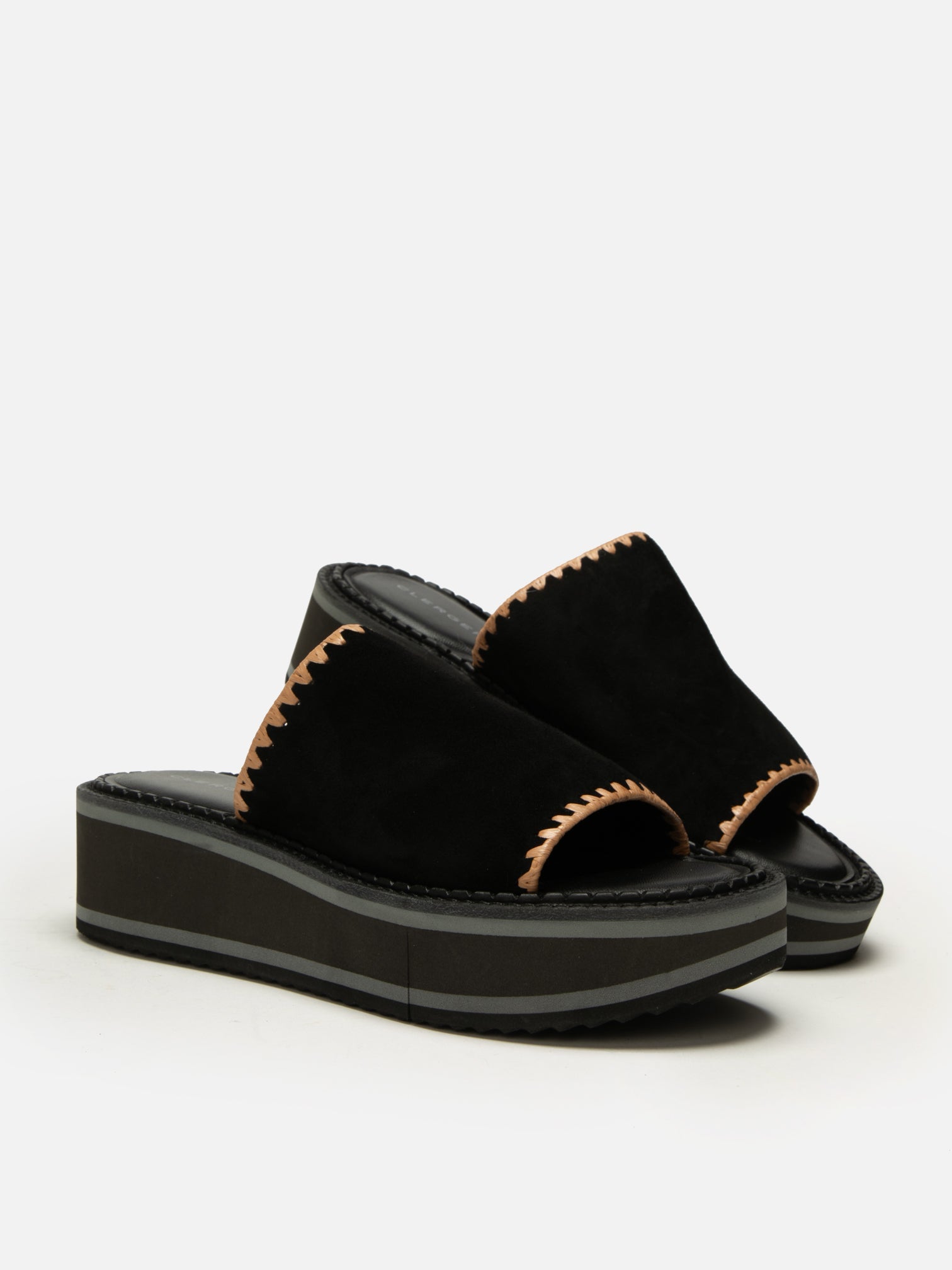 MULES - FAST, suede black - Clergerie Paris - USA