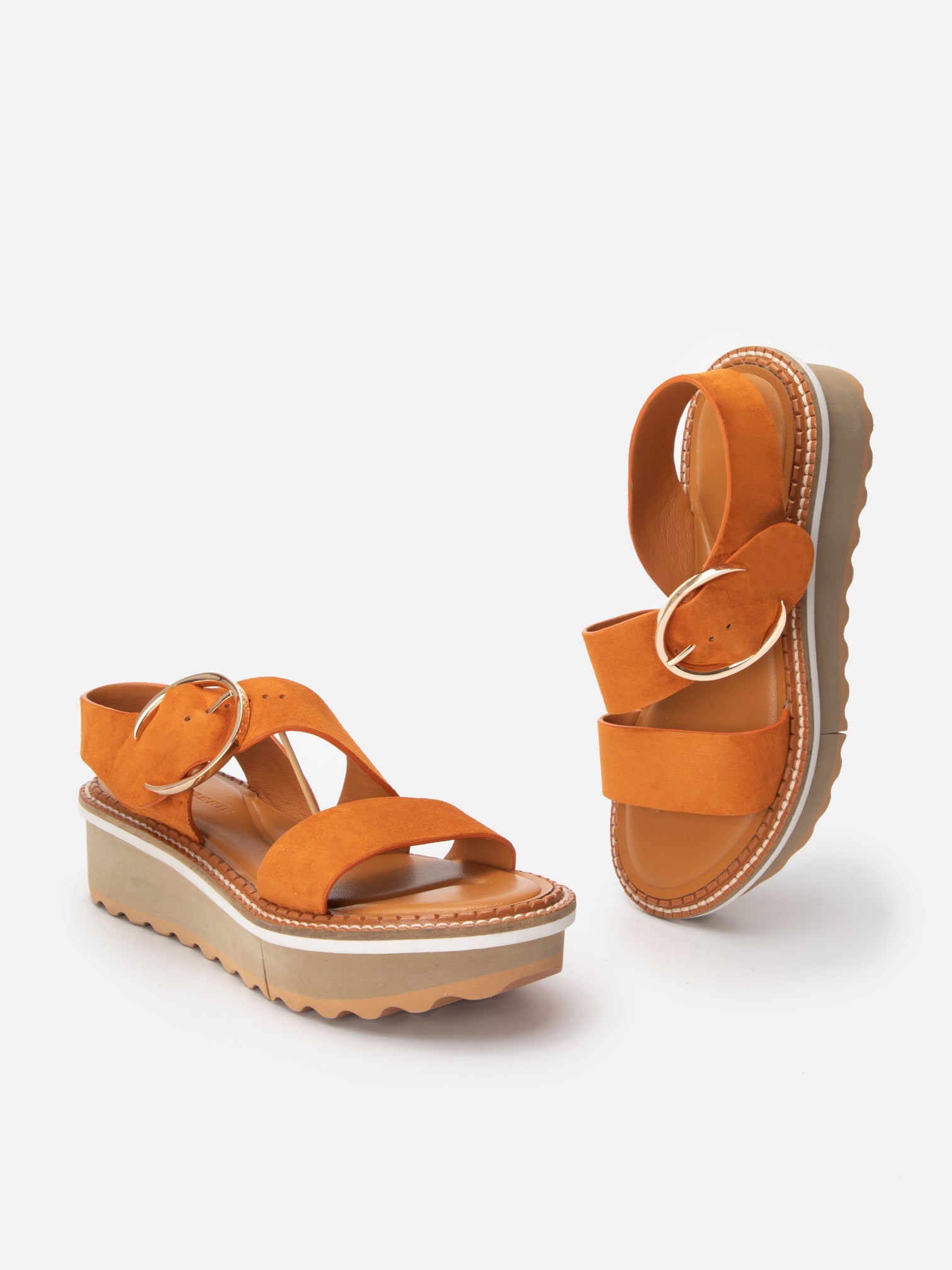 SANDALS - FINLEY, ginger suede - Clergerie Paris - USA