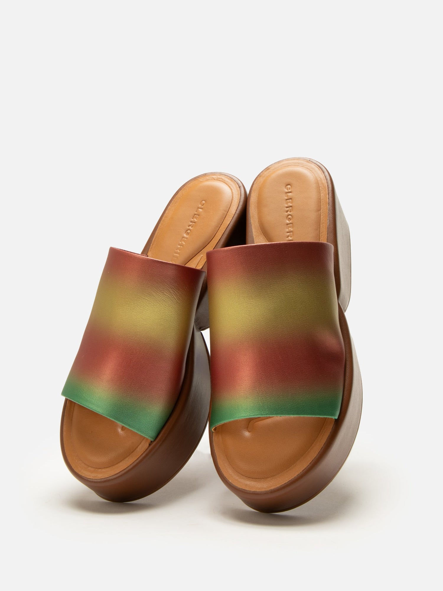 MULES - FIRST, bright rainbow - Clergerie Paris - USA