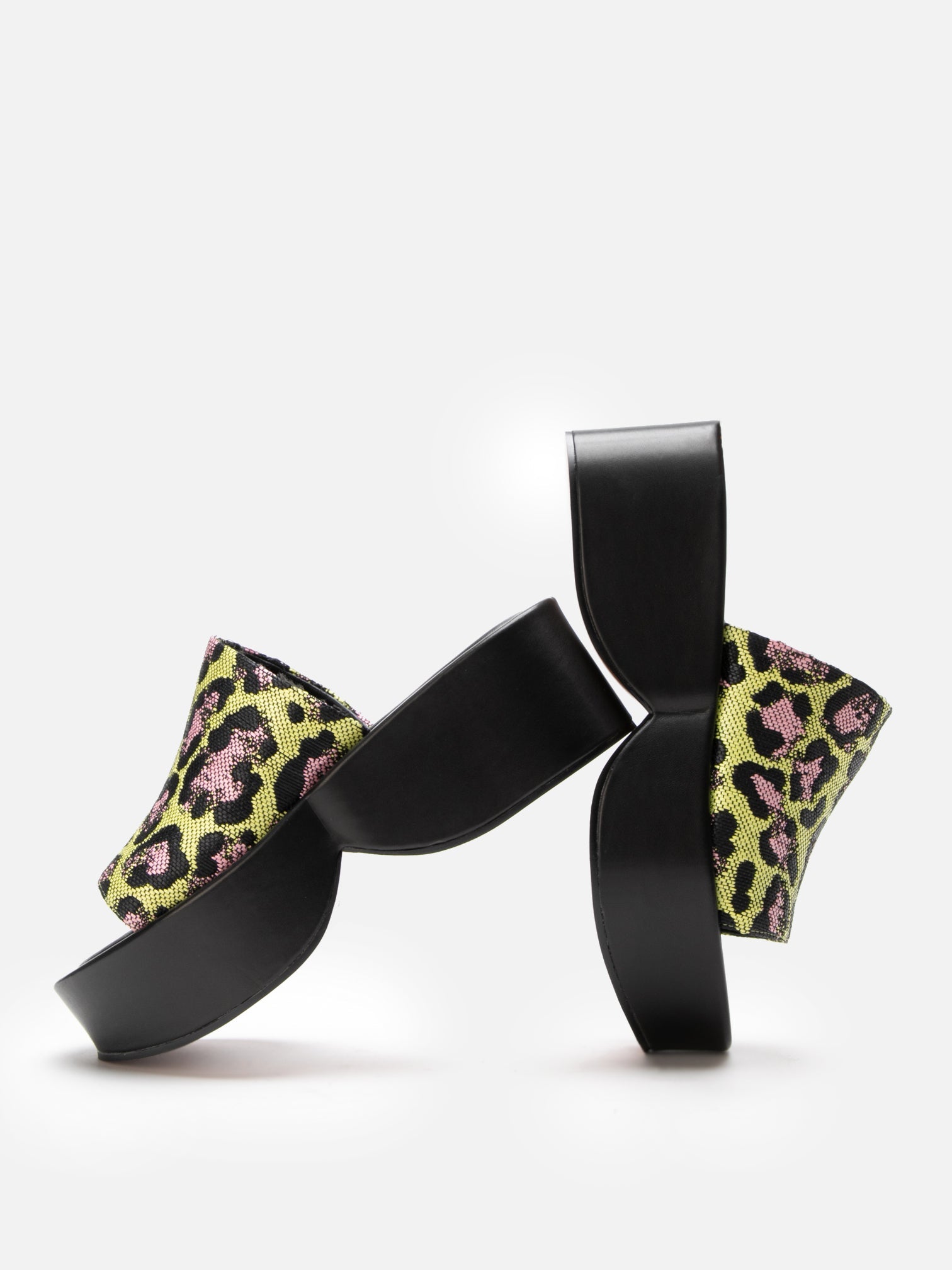 MULES - FIRST, lemon leopard - Clergerie Paris - USA