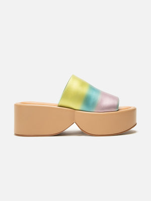 MULES - FIRST, pastel rainbow - Clergerie Paris - USA