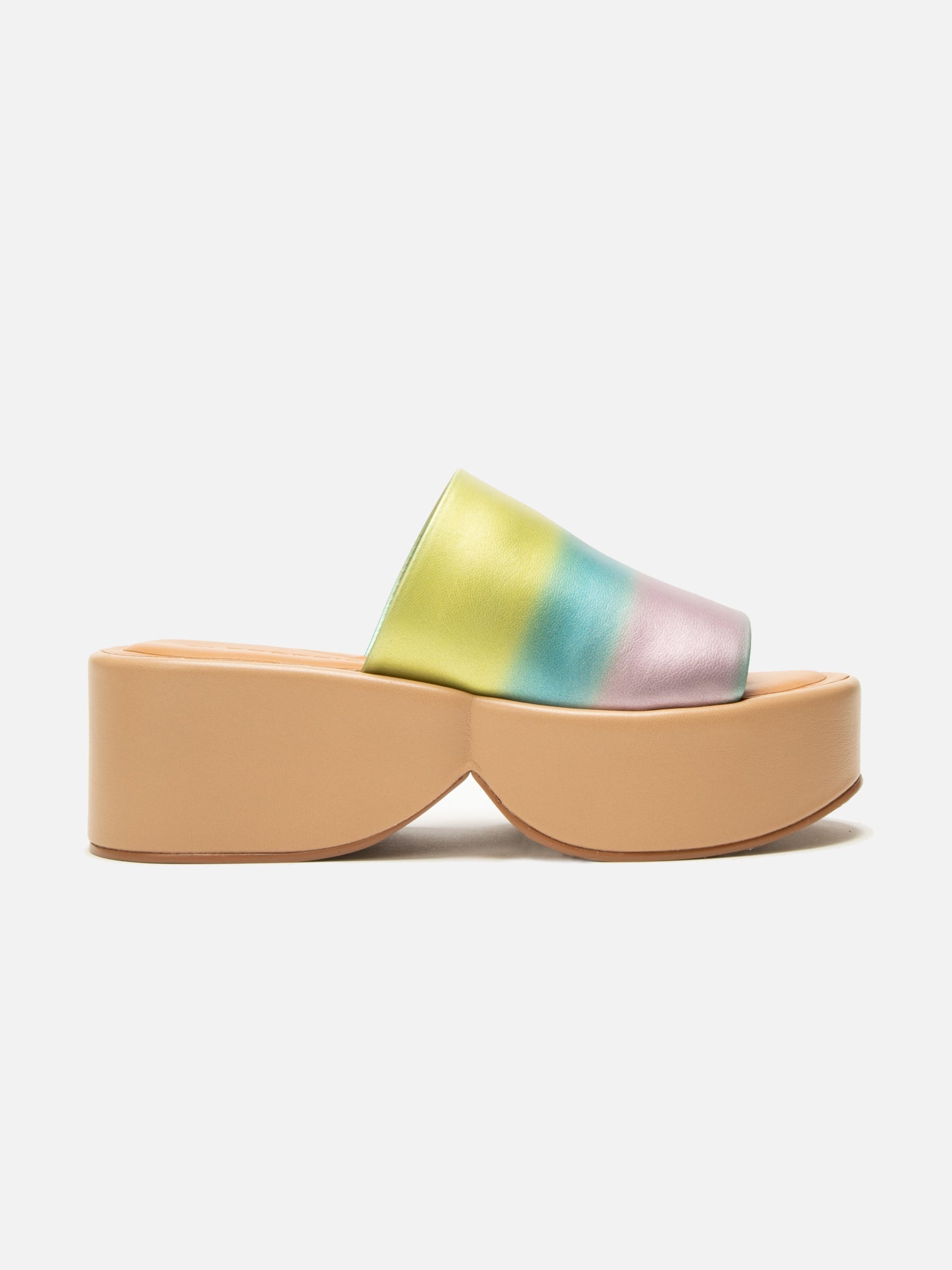 MULES - FIRST, pastel rainbow - Clergerie Paris - USA
