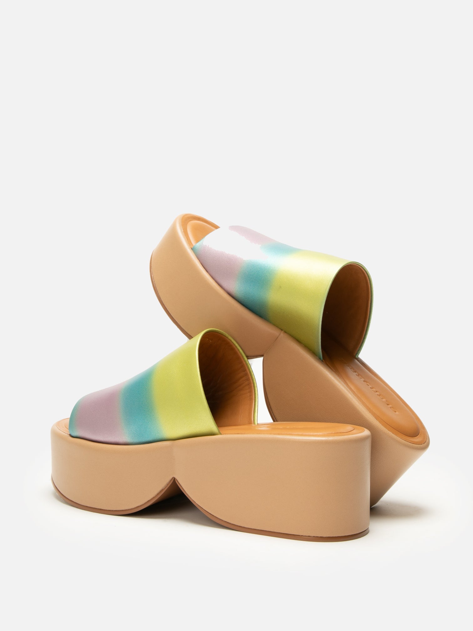 MULES - FIRST, pastel rainbow - Clergerie Paris - USA