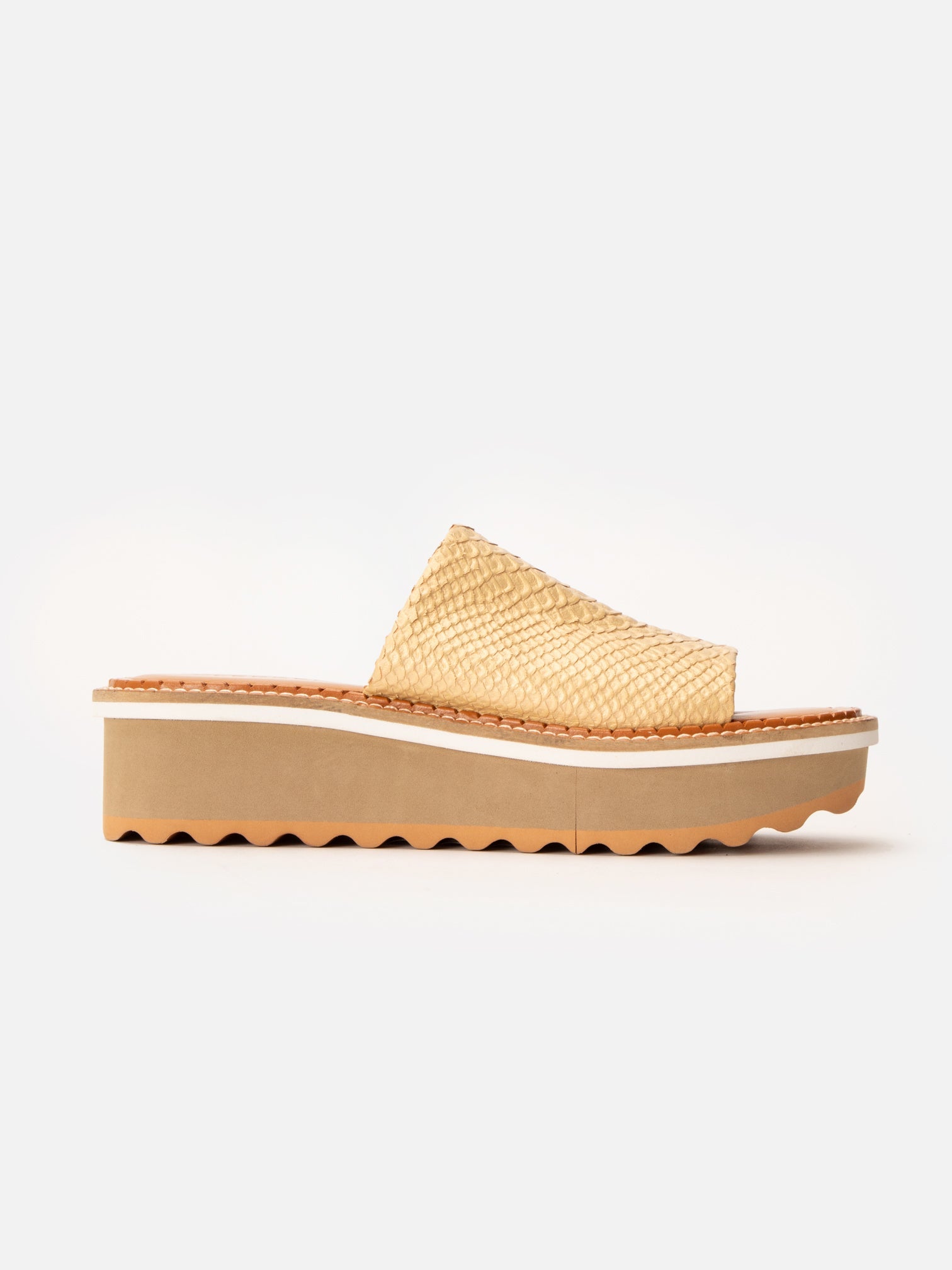 SANDALS - FOLIE, nude snake effect - Clergerie Paris - USA