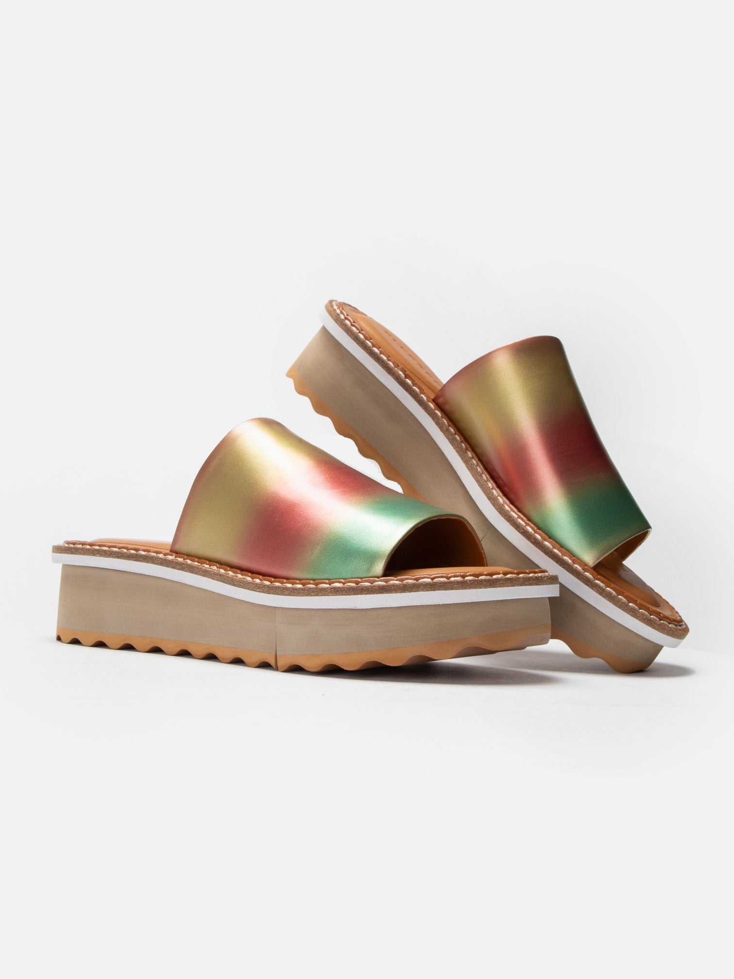 SANDALS - FOLIE, rainbow bright - Clergerie Paris - USA