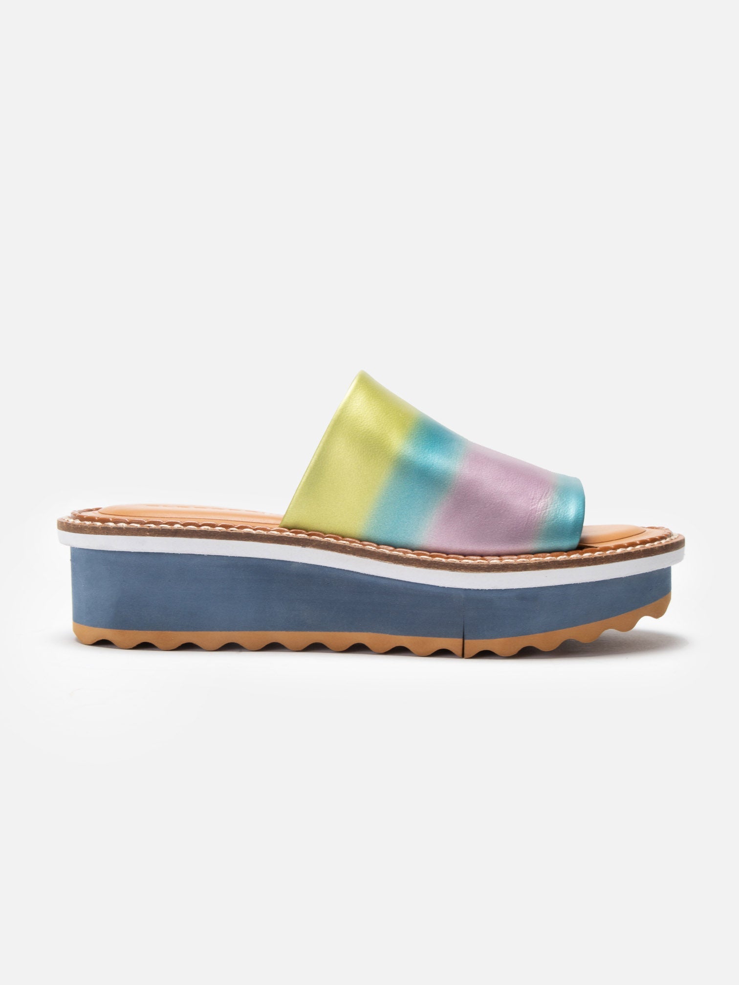 SANDALS - FOLIE, rainbow pastel - Clergerie Paris - USA