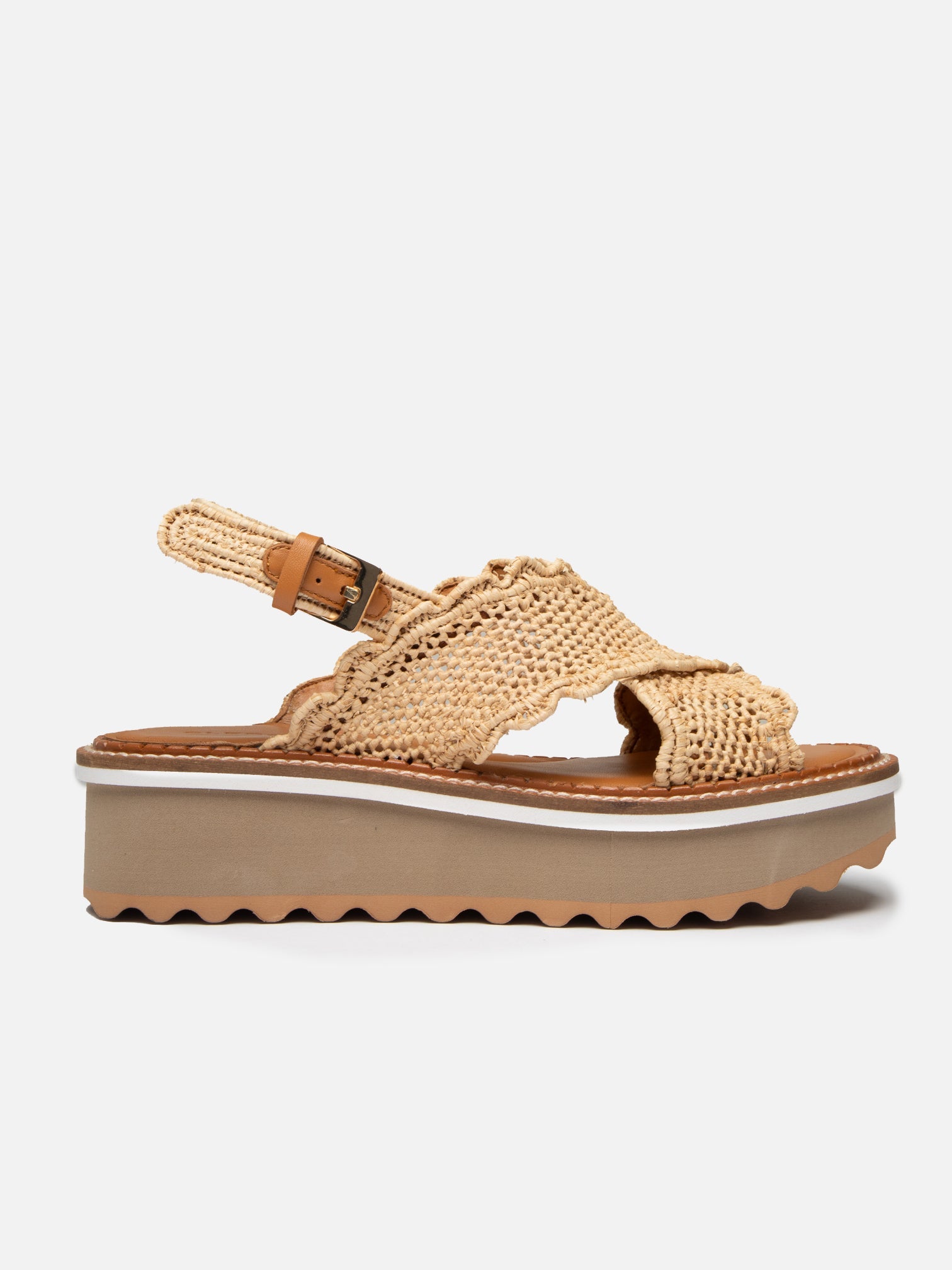SANDALS - FRESH, natural raffia - Clergerie Paris - USA