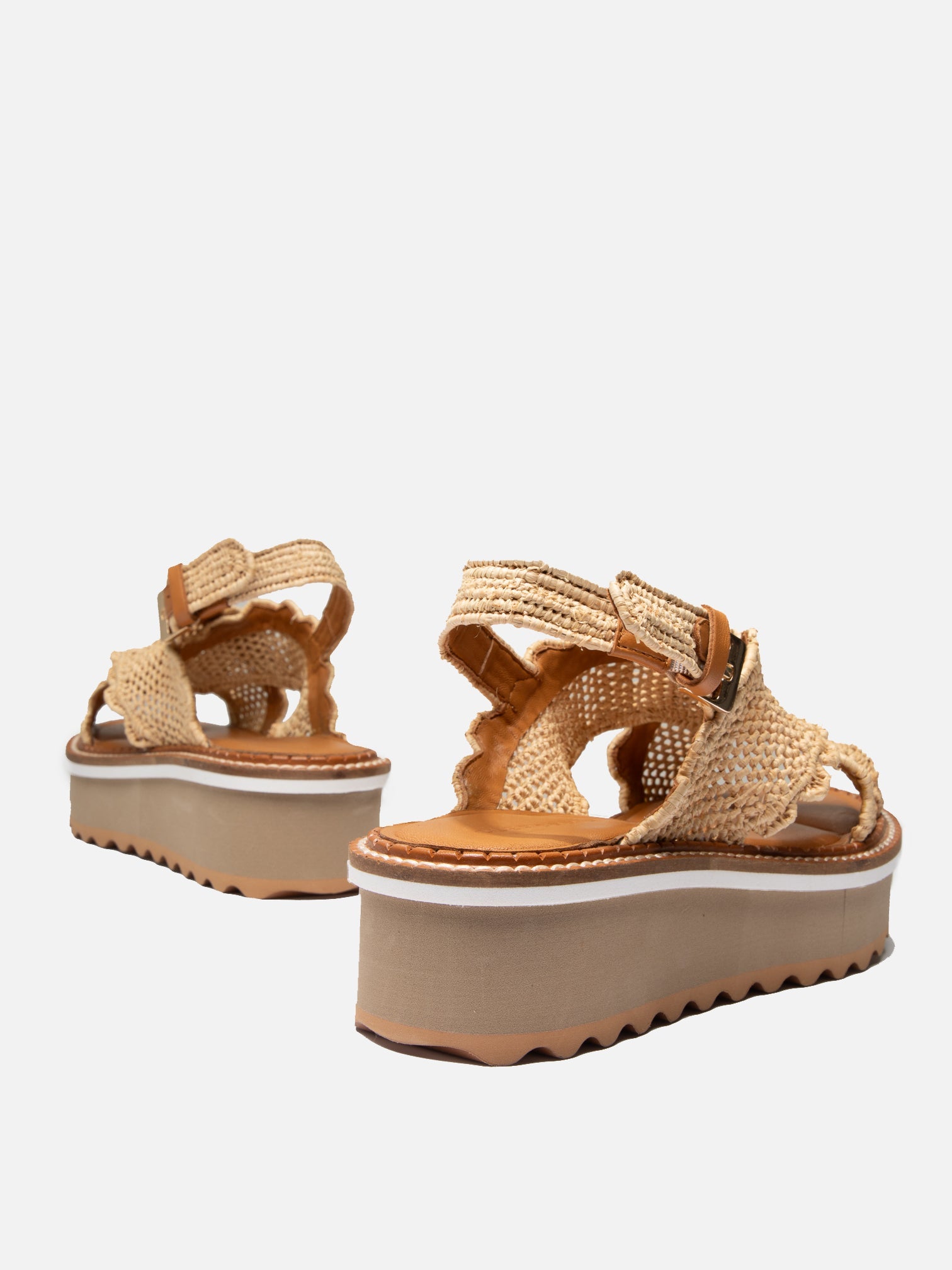 SANDALS - FRESH, natural raffia - Clergerie Paris - USA