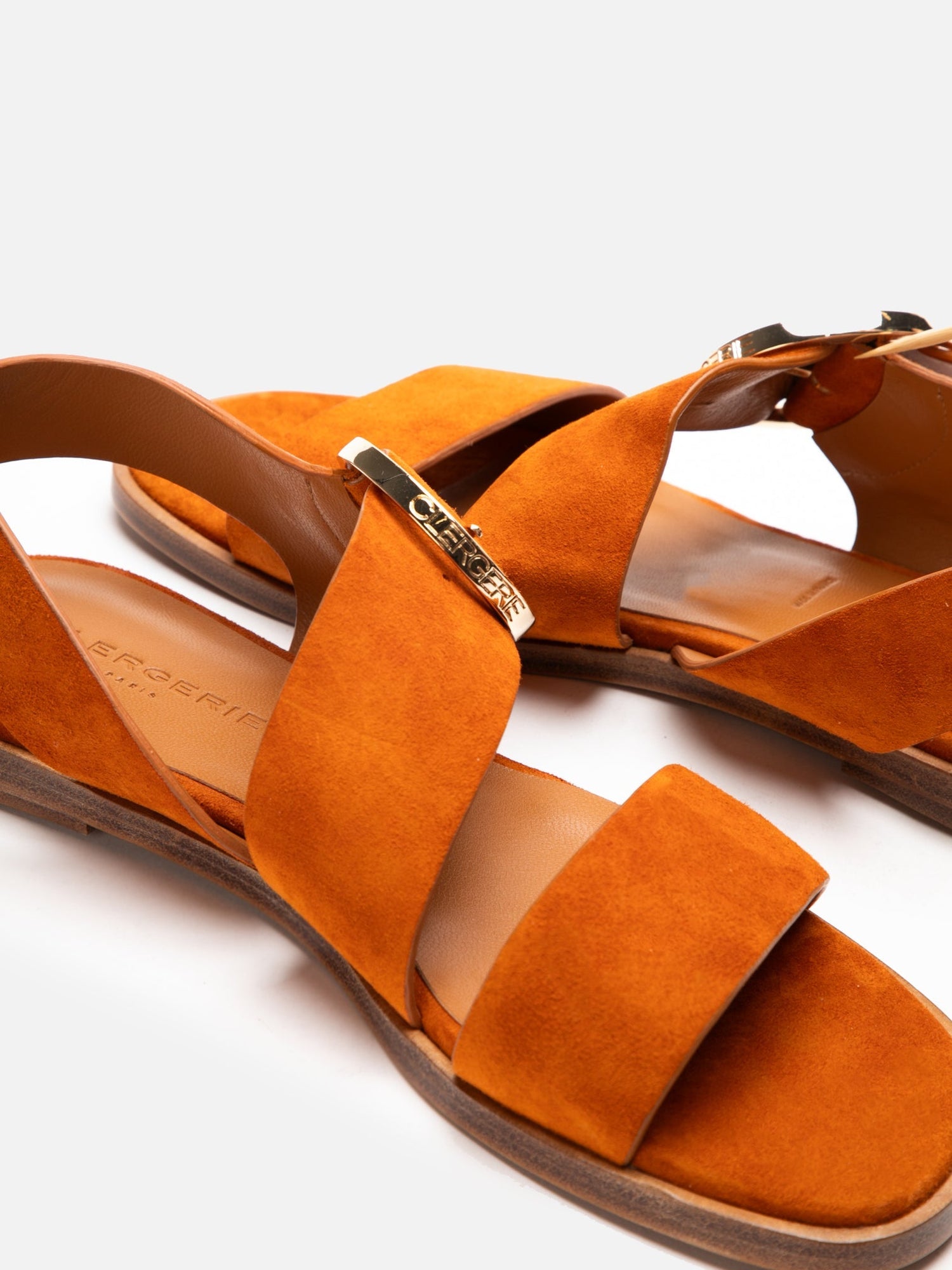 SANDALS - ILONA, ginger suede - Clergerie Paris - USA