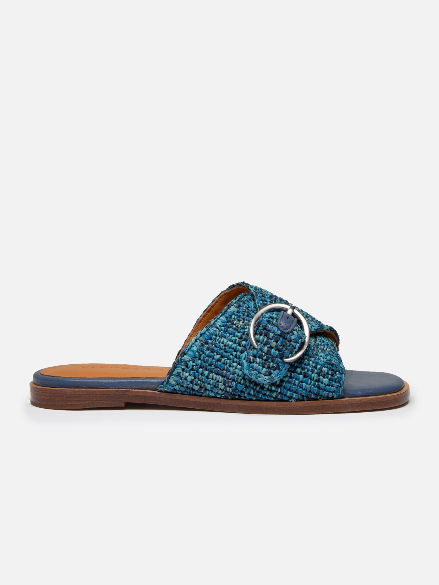 SANDALS - IRME, azure raffia - Clergerie Paris - USA