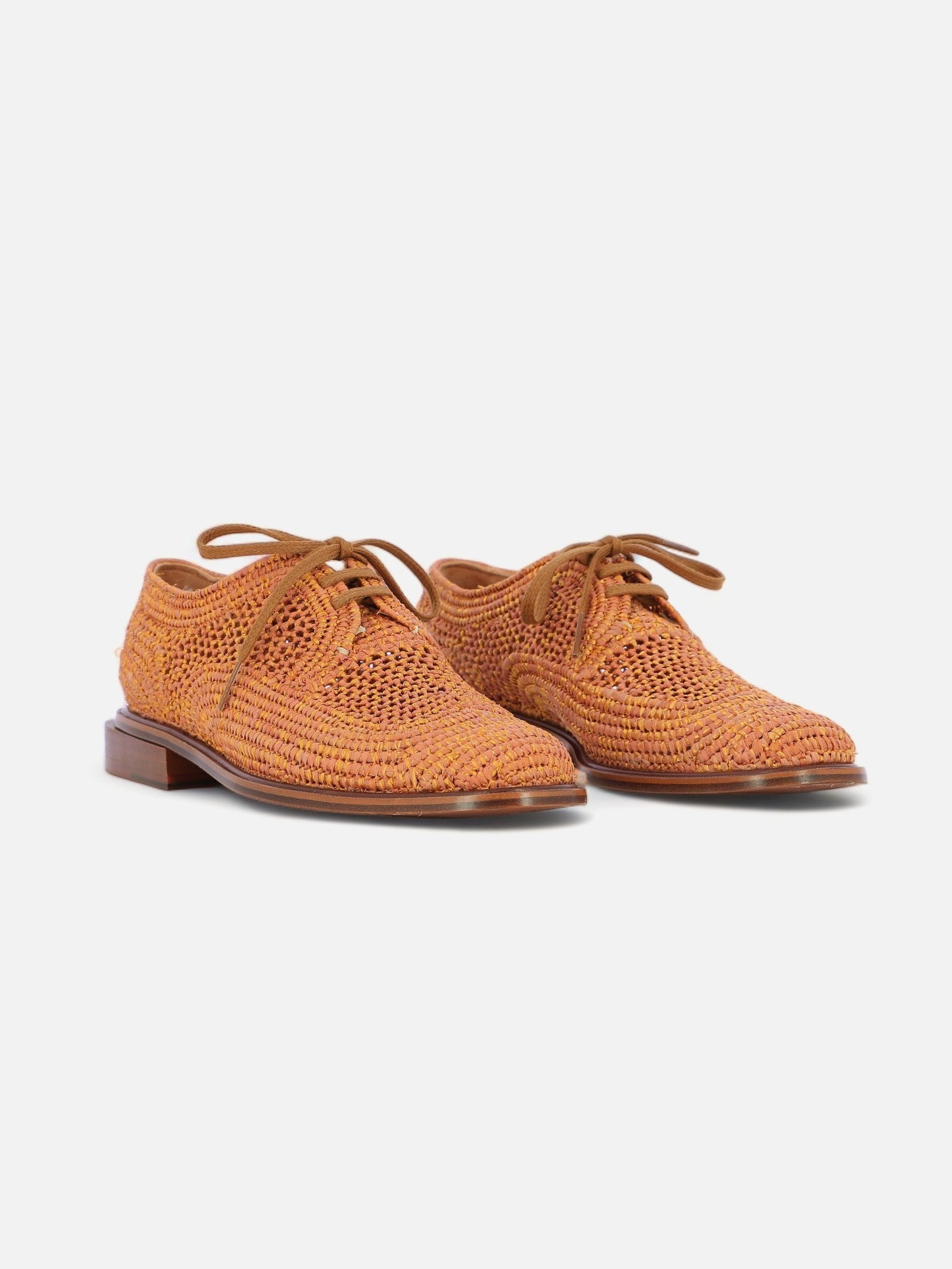 DERBIES - JAPAILLE, brown & golden - Clergerie Paris - USA