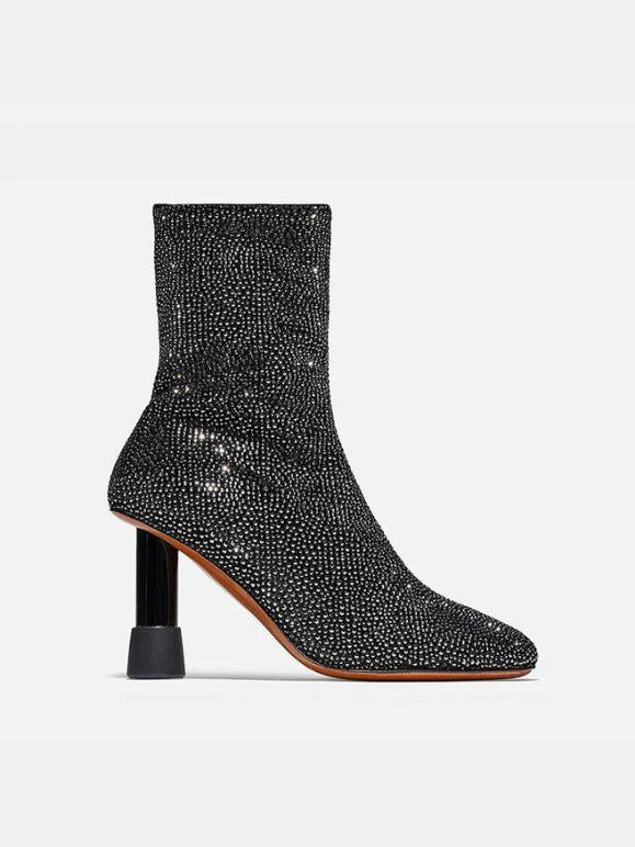 ANKLE BOOTS - KATTIE, fabric black - Clergerie Paris - USA