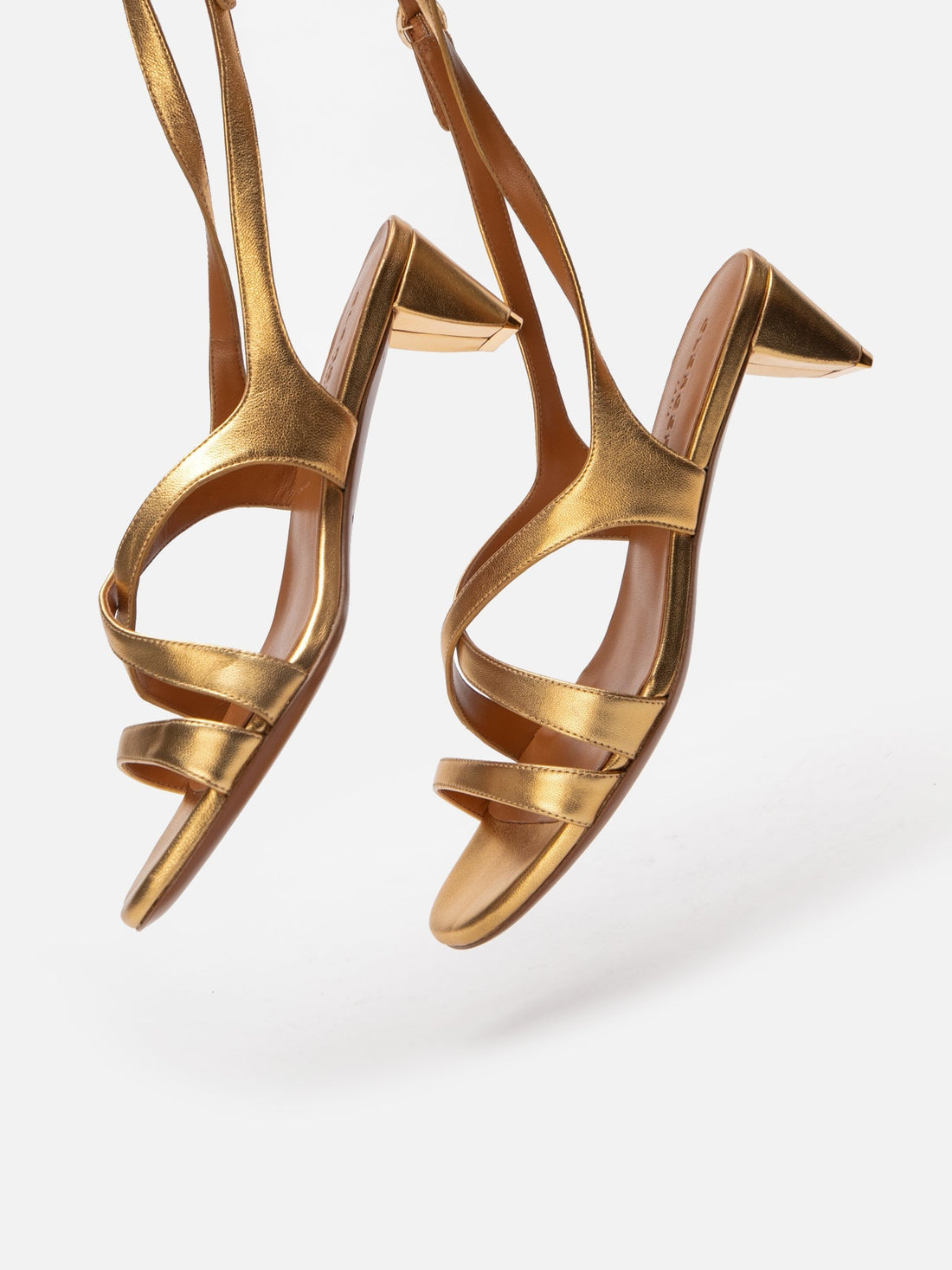 SANDALS - LOLITA, golden metallic - Clergerie Paris - USA