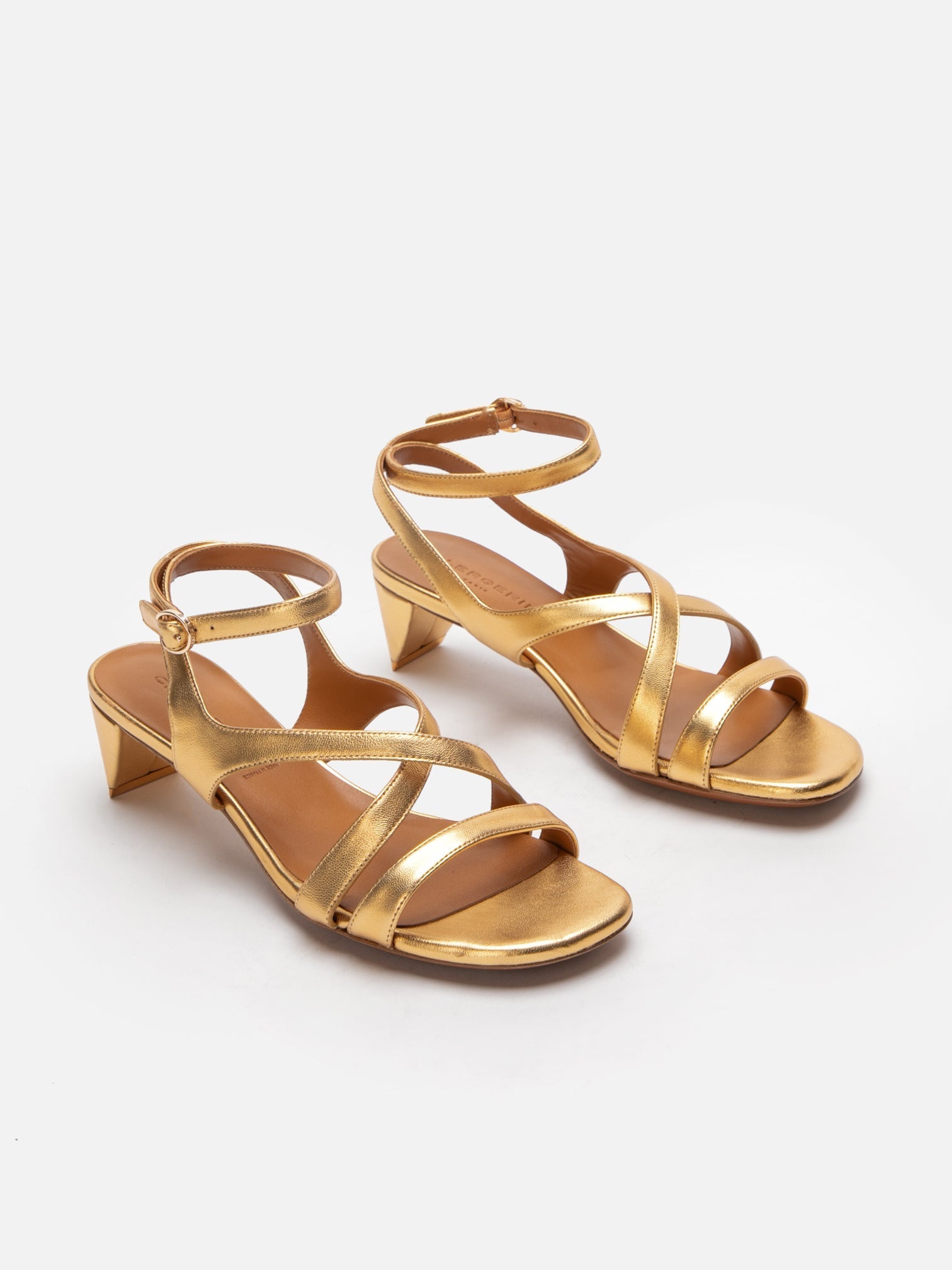 SANDALS - LOLITA, golden metallic - Clergerie Paris - USA
