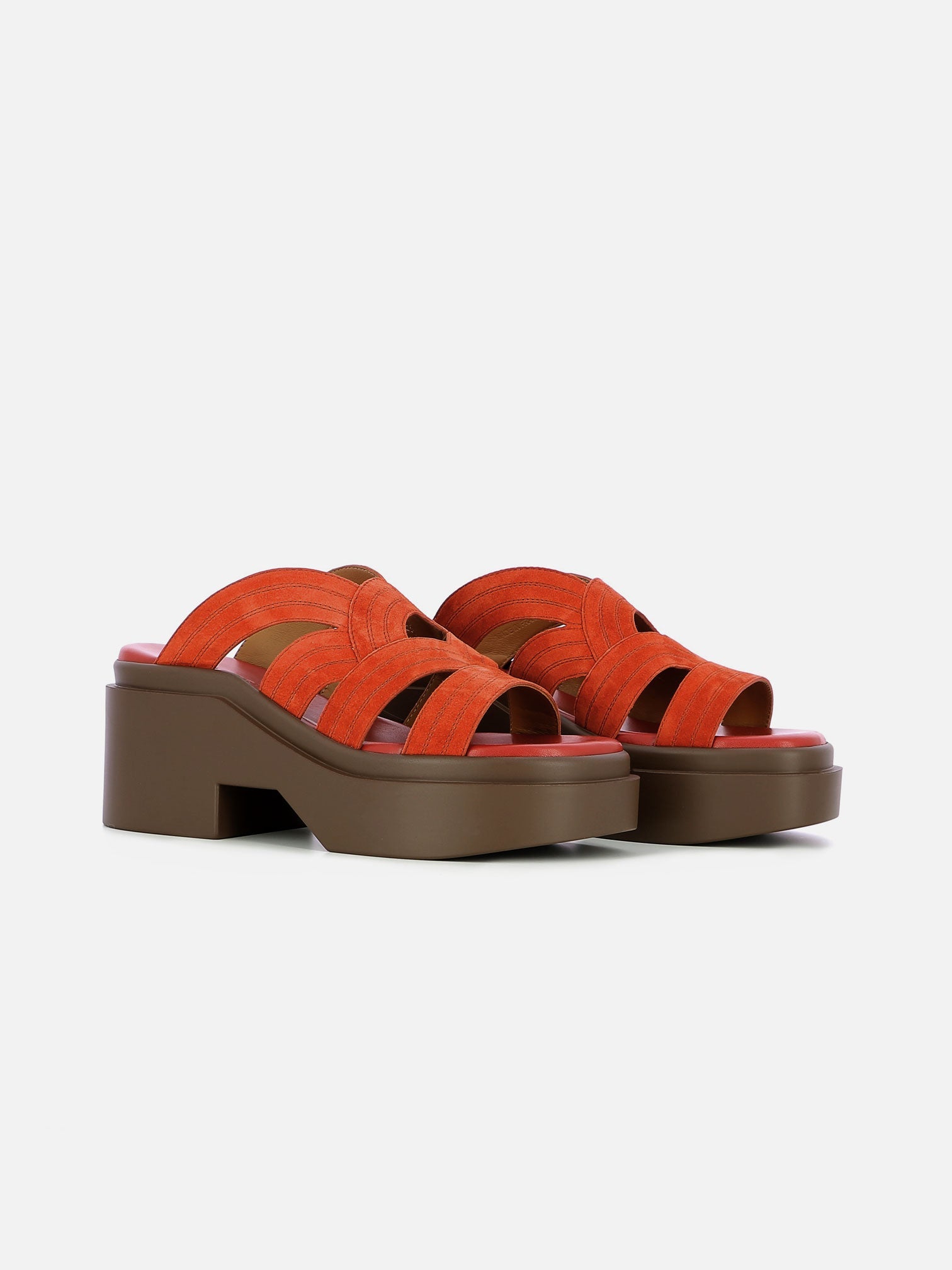 SANDALS - NEJI, jaspe suede - Clergerie Paris - USA