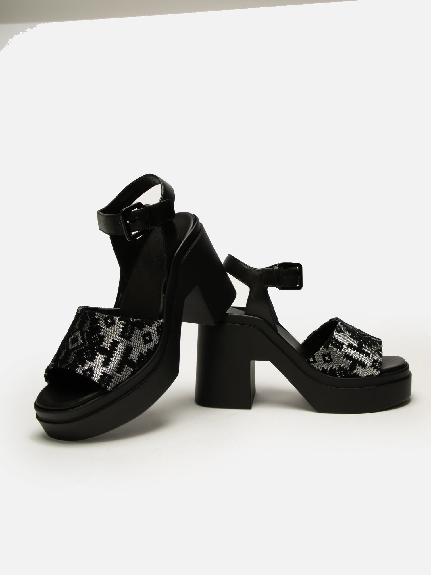 SANDALS - NELIO, fabric black - Clergerie Paris - USA