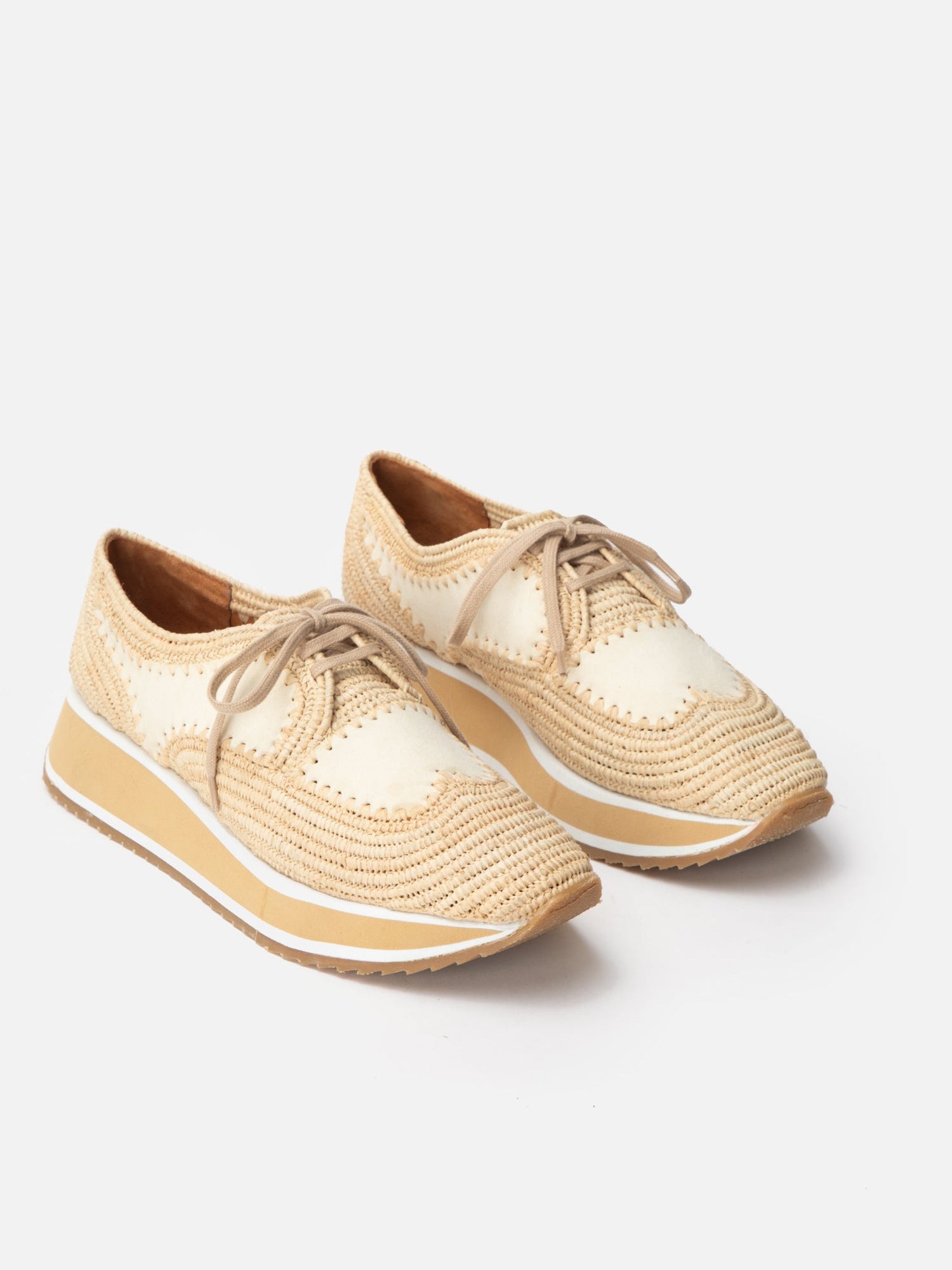 SNEAKERS - ONEIL4, shell raffia - Clergerie Paris - USA