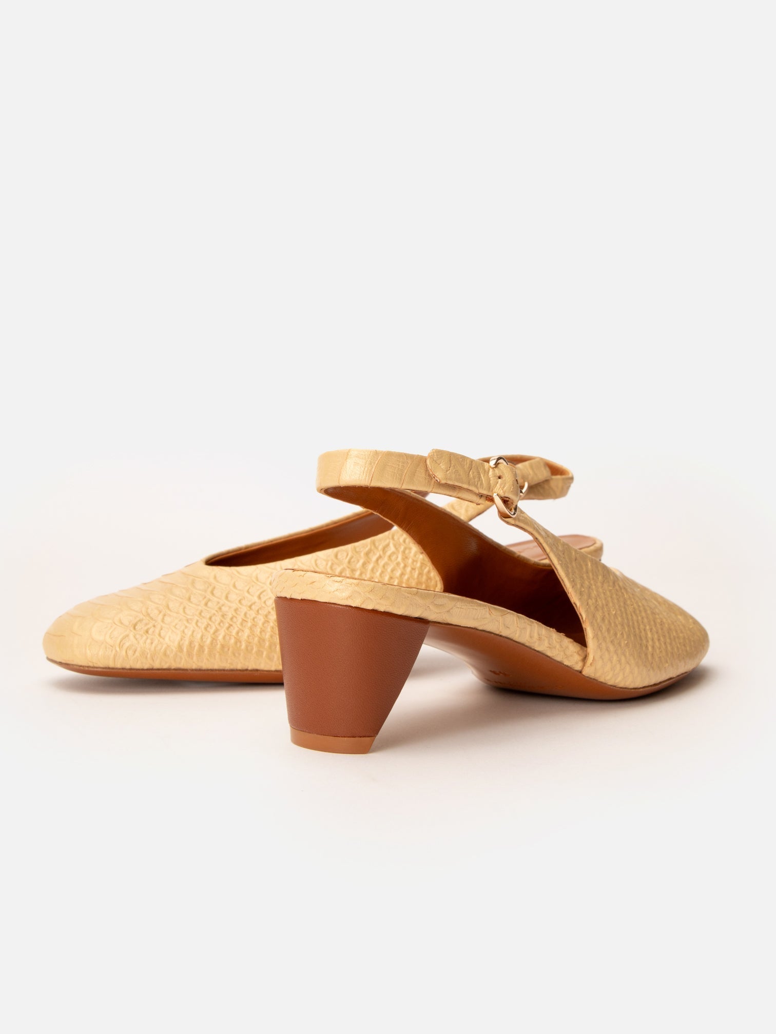 PUMPS - POP, nude snake effect - Clergerie Paris - USA