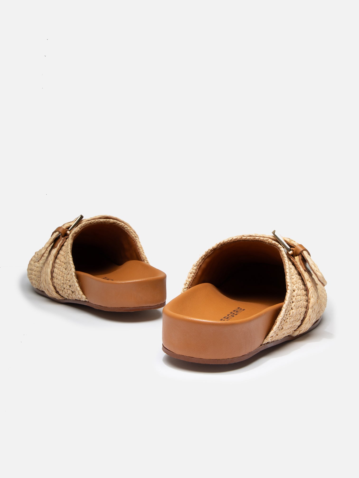 MULES - QUINTA4, natural raffia - Clergerie Paris - USA