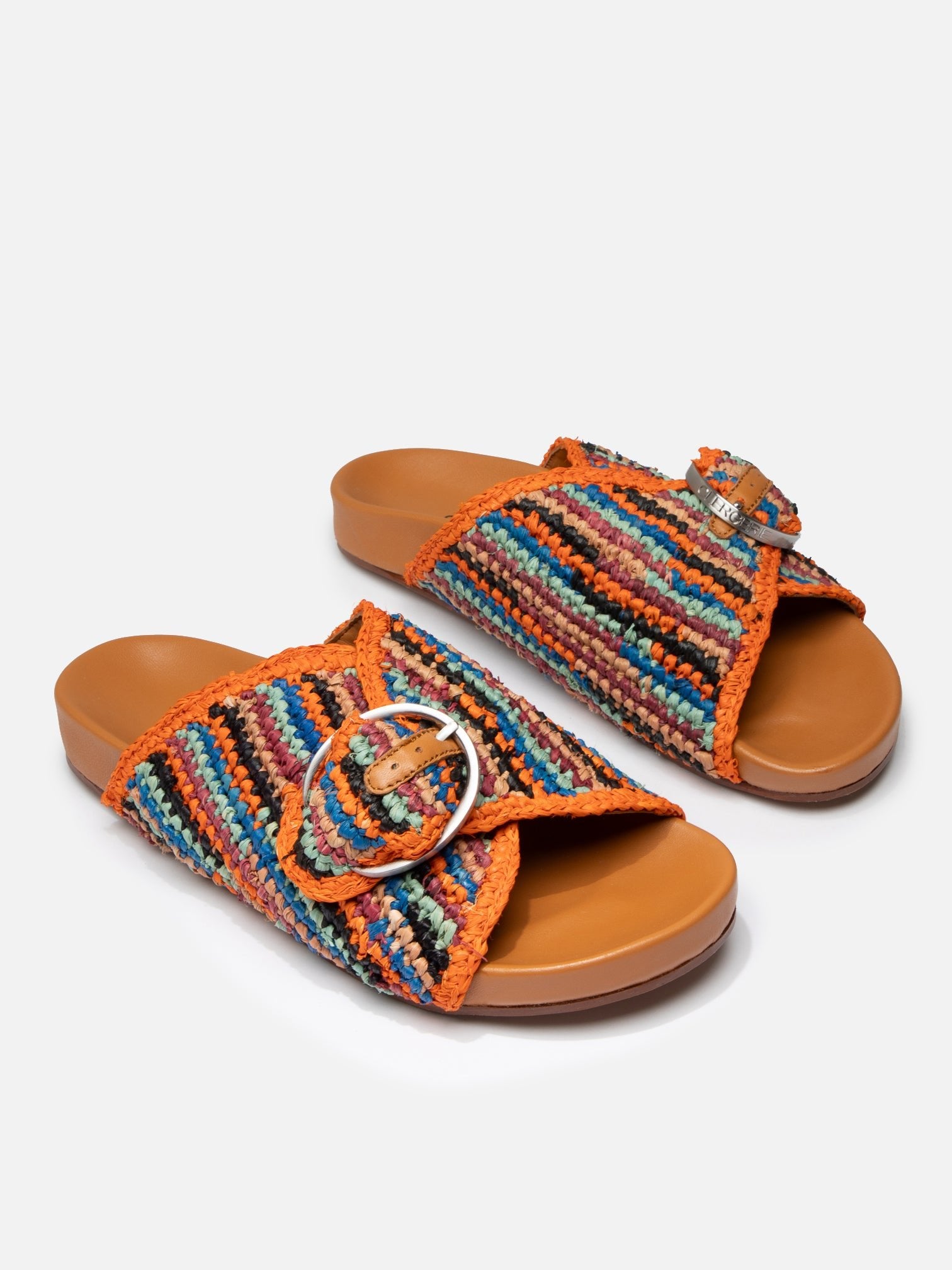 SANDALS - QUIRK, bright raffia - Clergerie Paris - USA