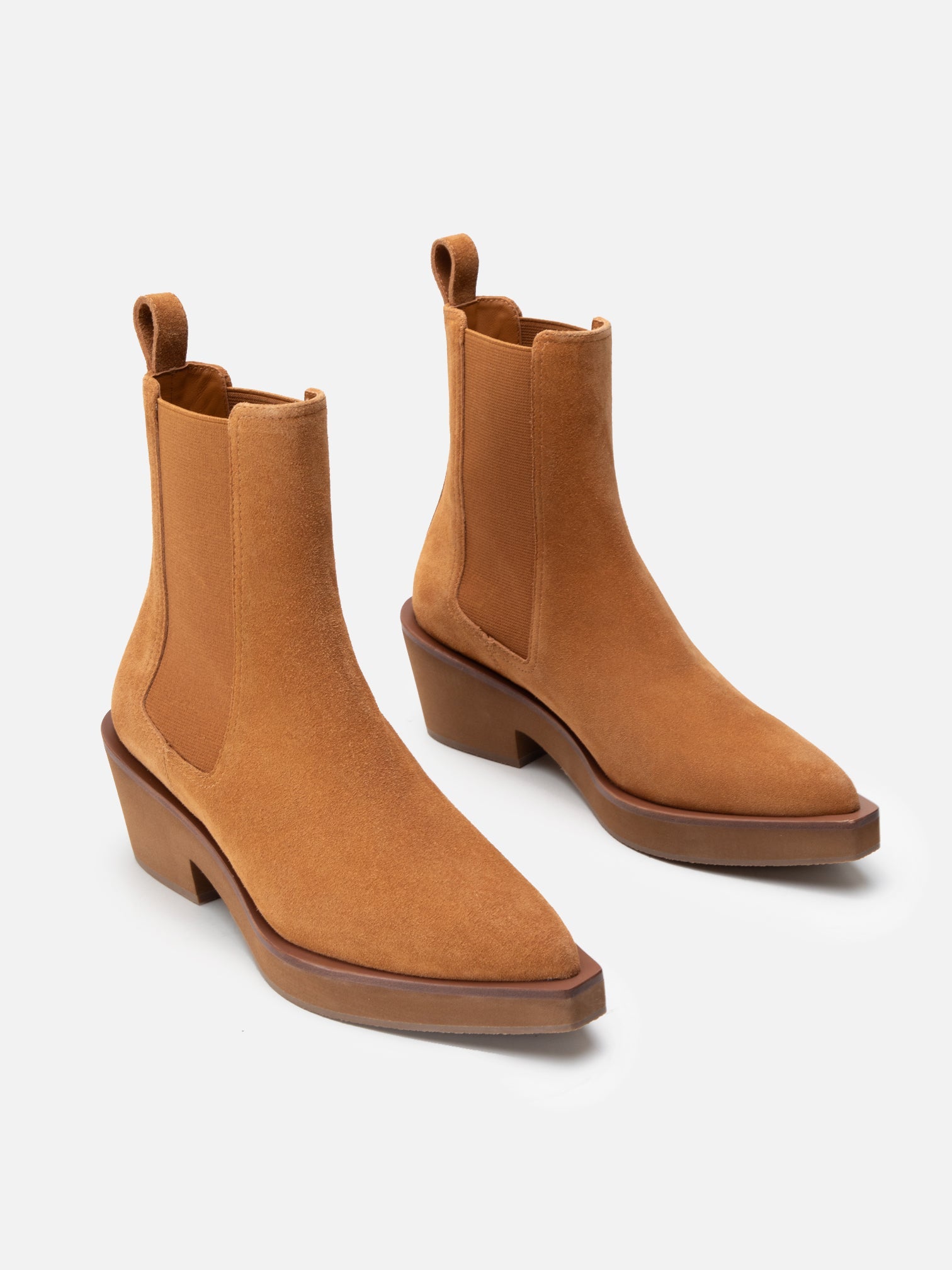 ANKLE BOOTS - TEGAN, suede bush - Clergerie Paris - USA