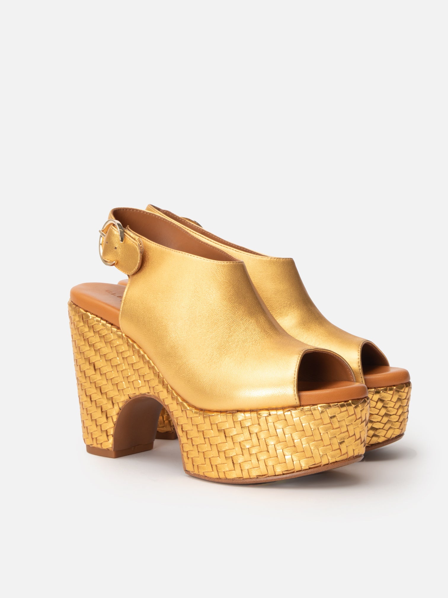 MULES - VOLNEY, golden - Clergerie Paris - USA