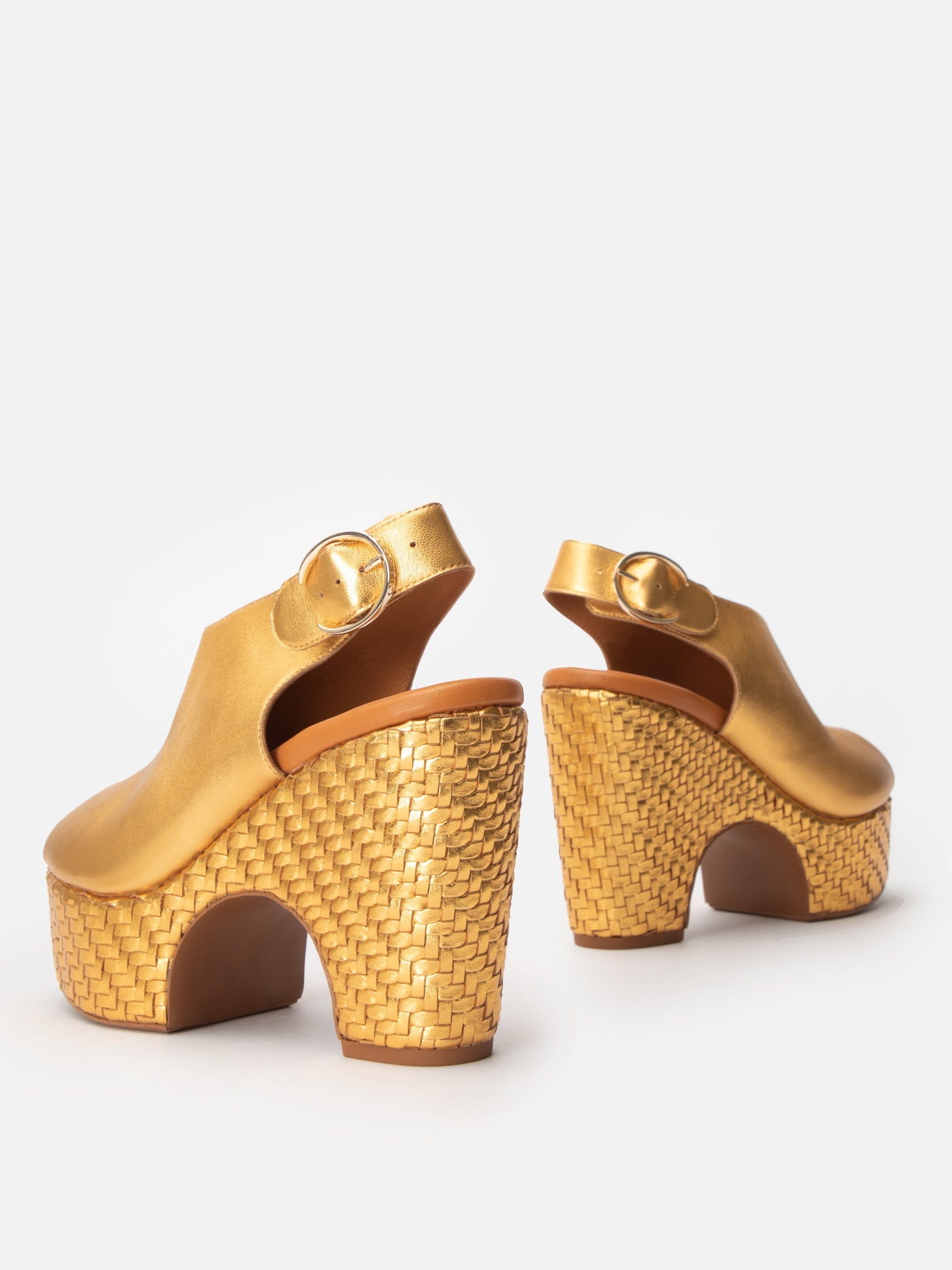 MULES - VOLNEY, golden - Clergerie Paris - USA