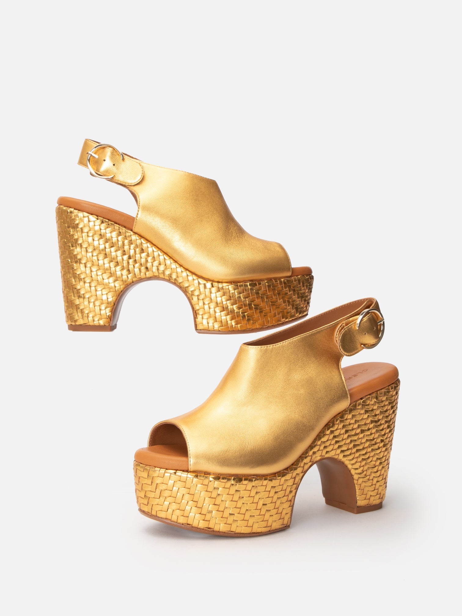 MULES - VOLNEY, golden - Clergerie Paris - USA