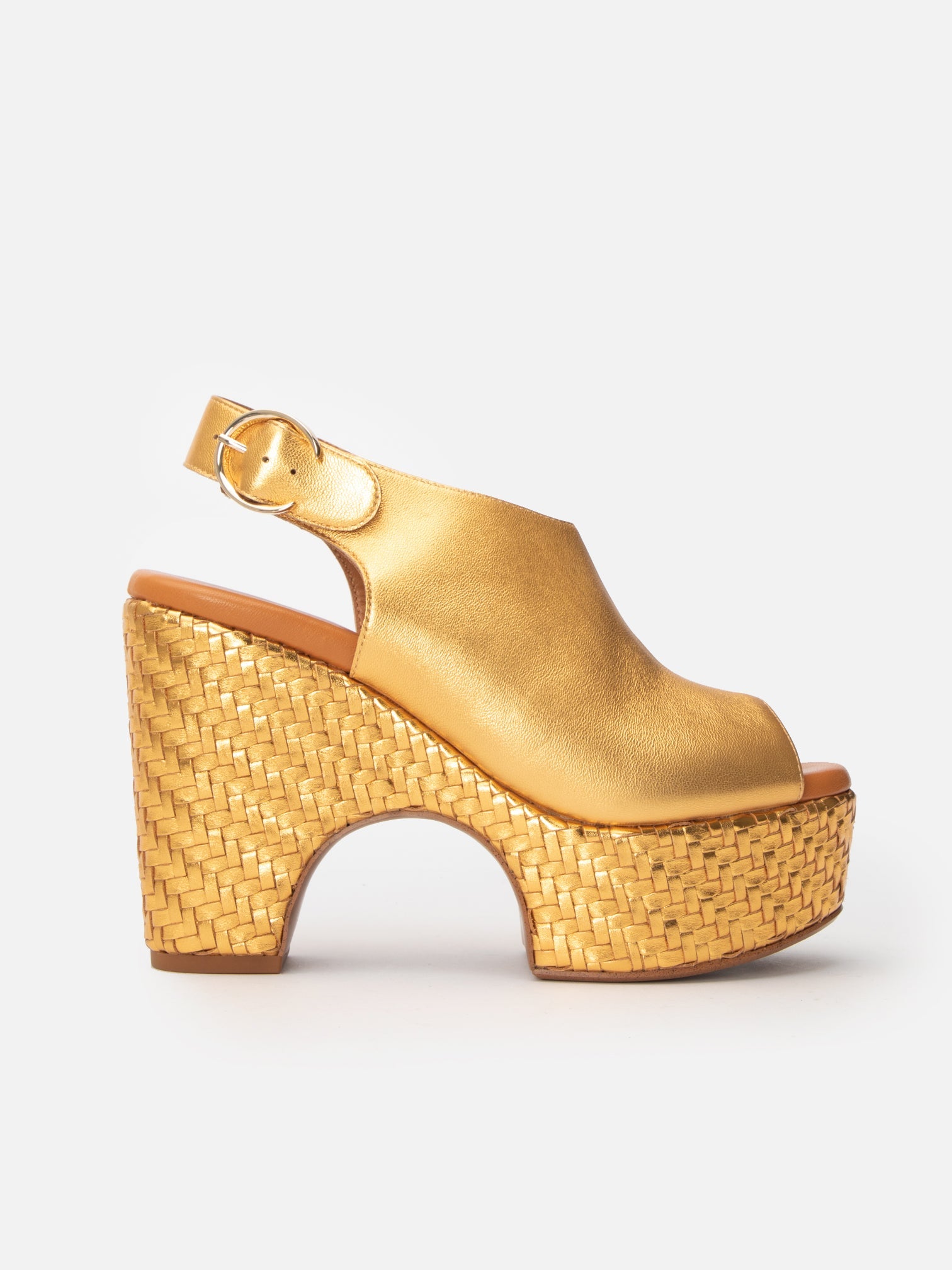 MULES - VOLNEY, golden - Clergerie Paris - USA