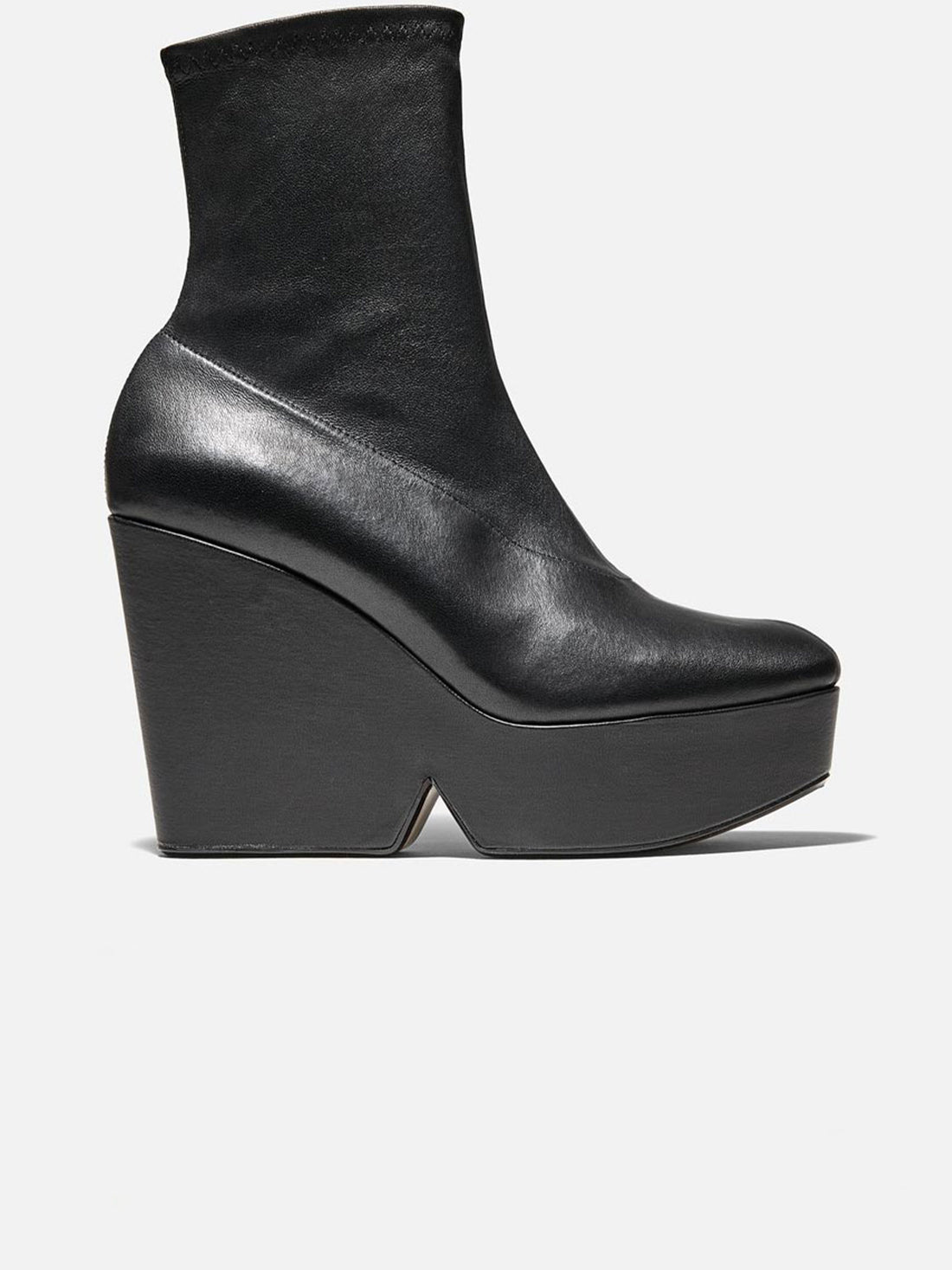 BRENDA ankle boots, stretch lambskin black || OUTLET