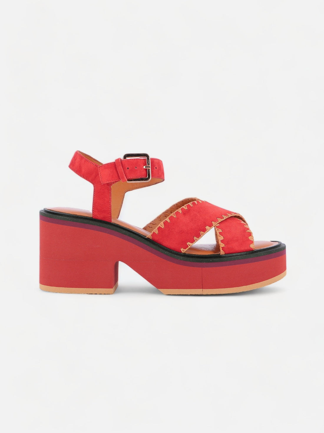 CHARLINE, suede red
