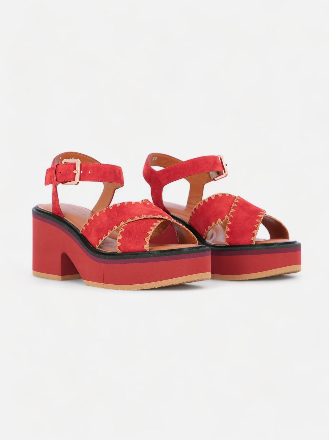 CHARLINE, suede red