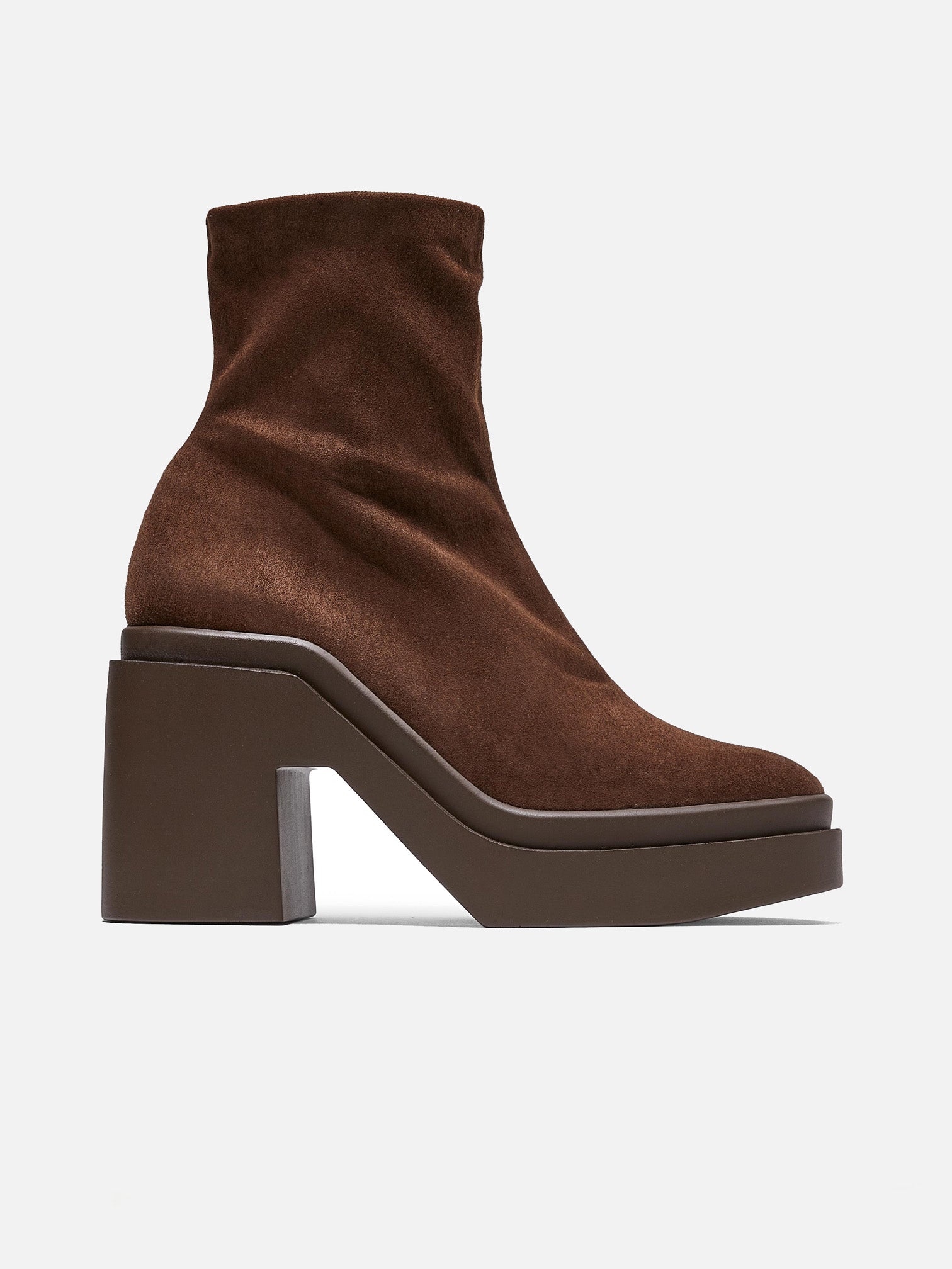 NINA, suede stretch brown