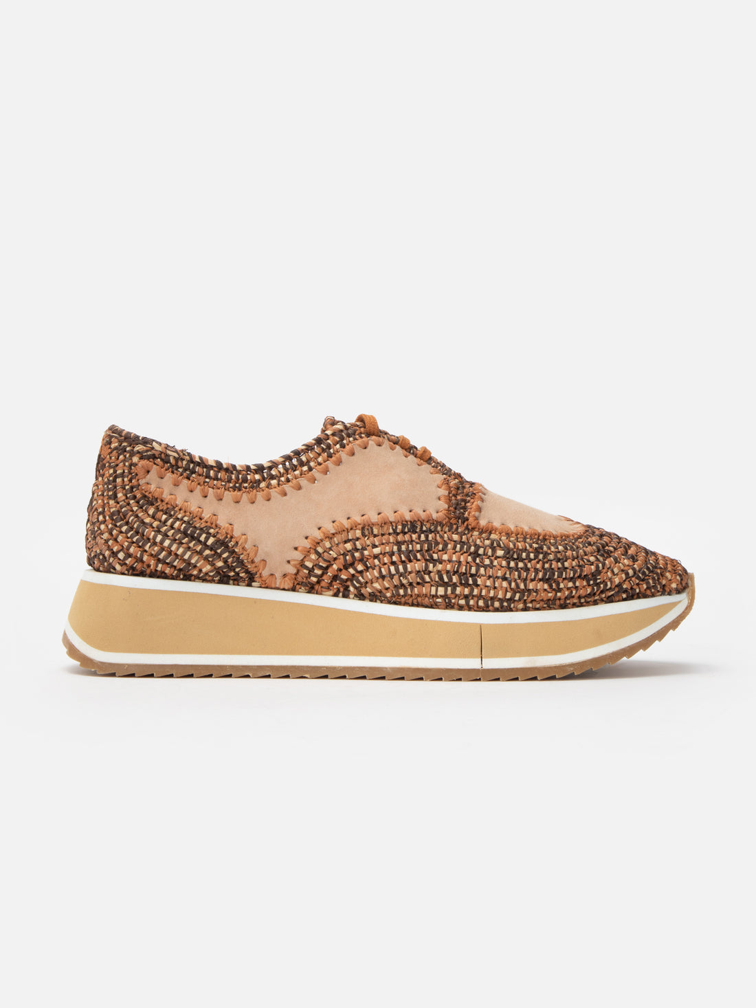 ONEIL4, nude suede raffia
